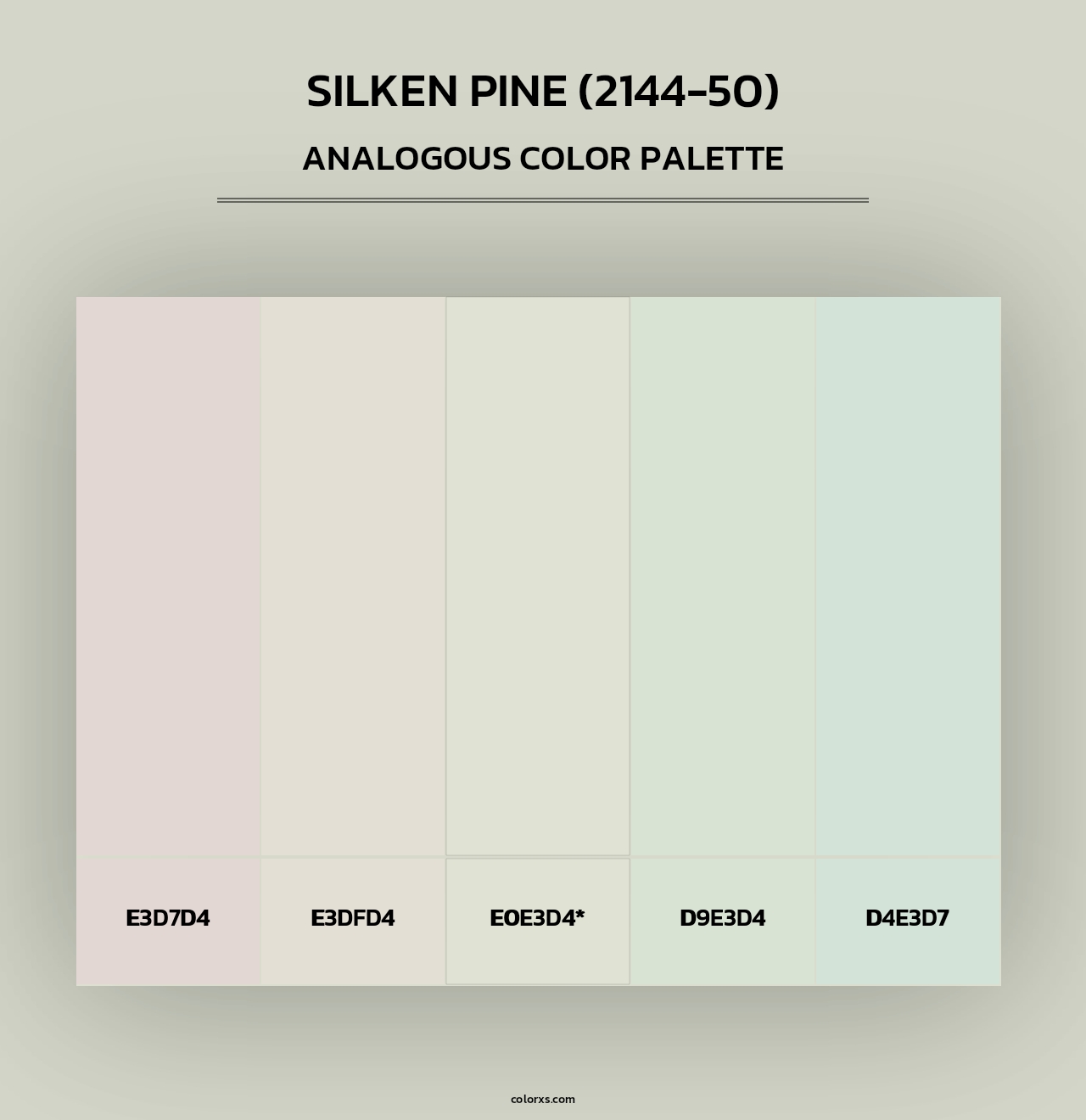 Silken Pine (2144-50) - Analogous Color Palette