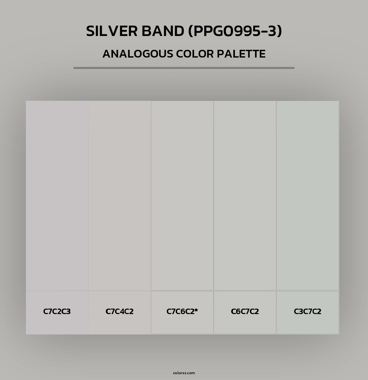 Silver Band (PPG0995-3) - Analogous Color Palette