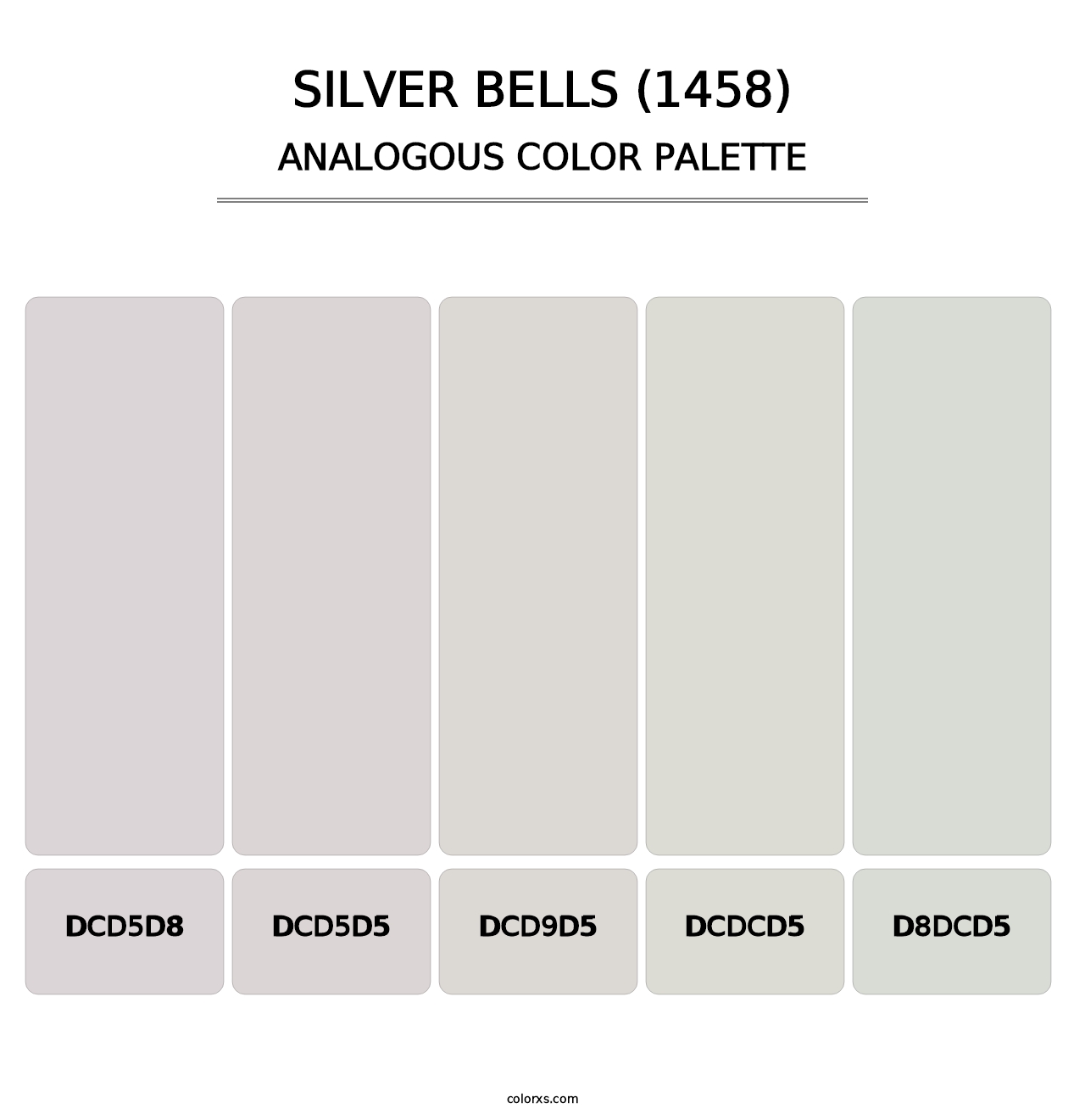Silver Bells (1458) - Analogous Color Palette