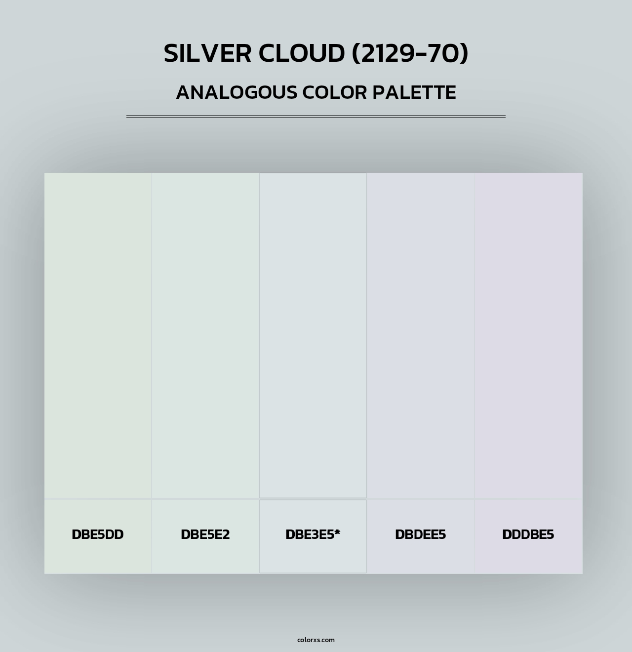 Silver Cloud (2129-70) - Analogous Color Palette