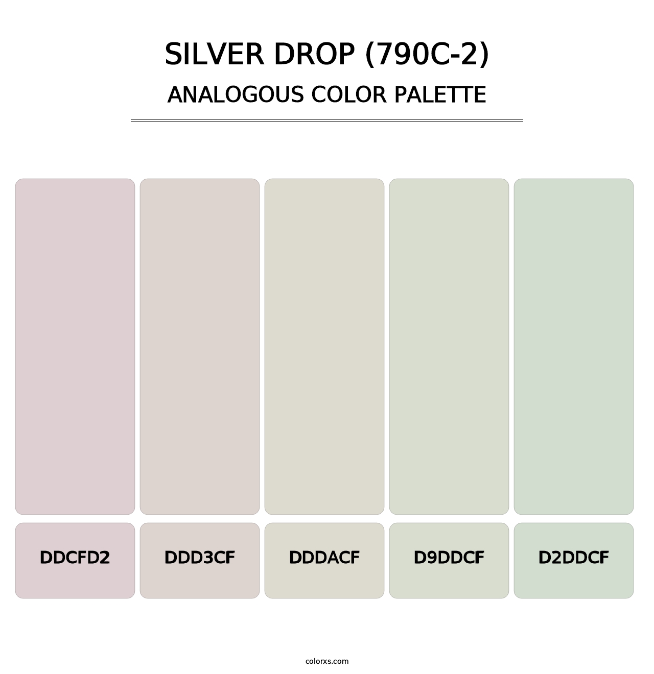 Silver Drop (790C-2) - Analogous Color Palette