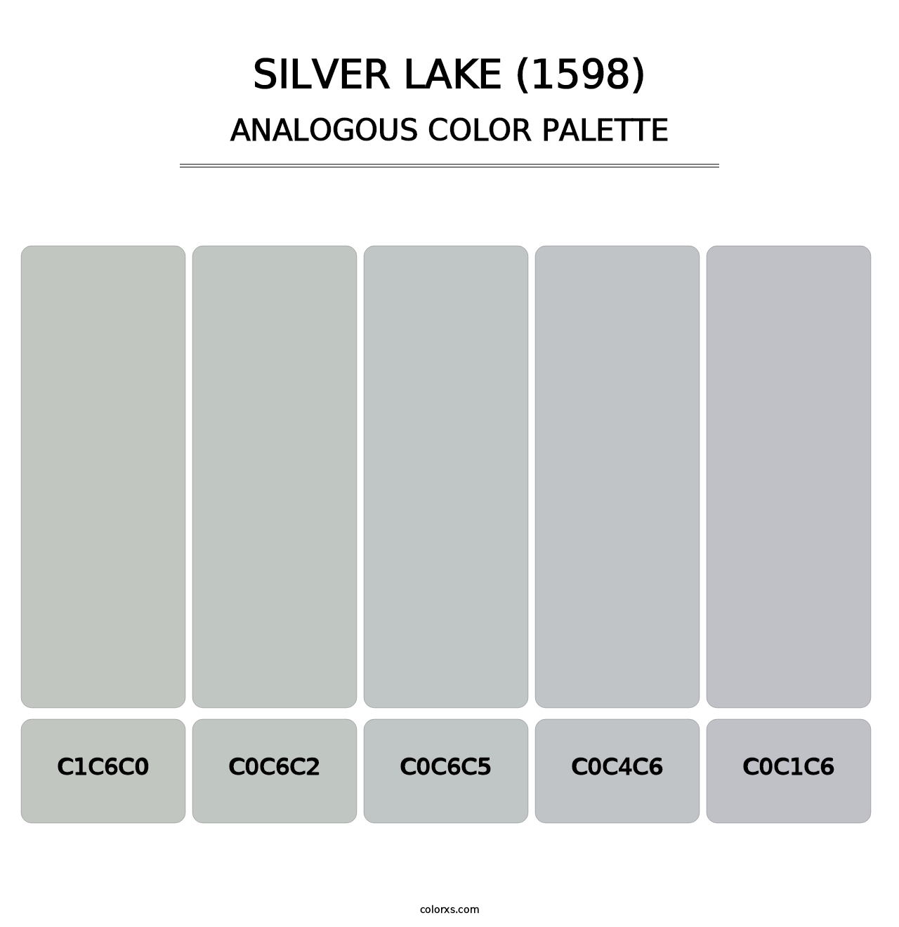 Silver Lake (1598) - Analogous Color Palette