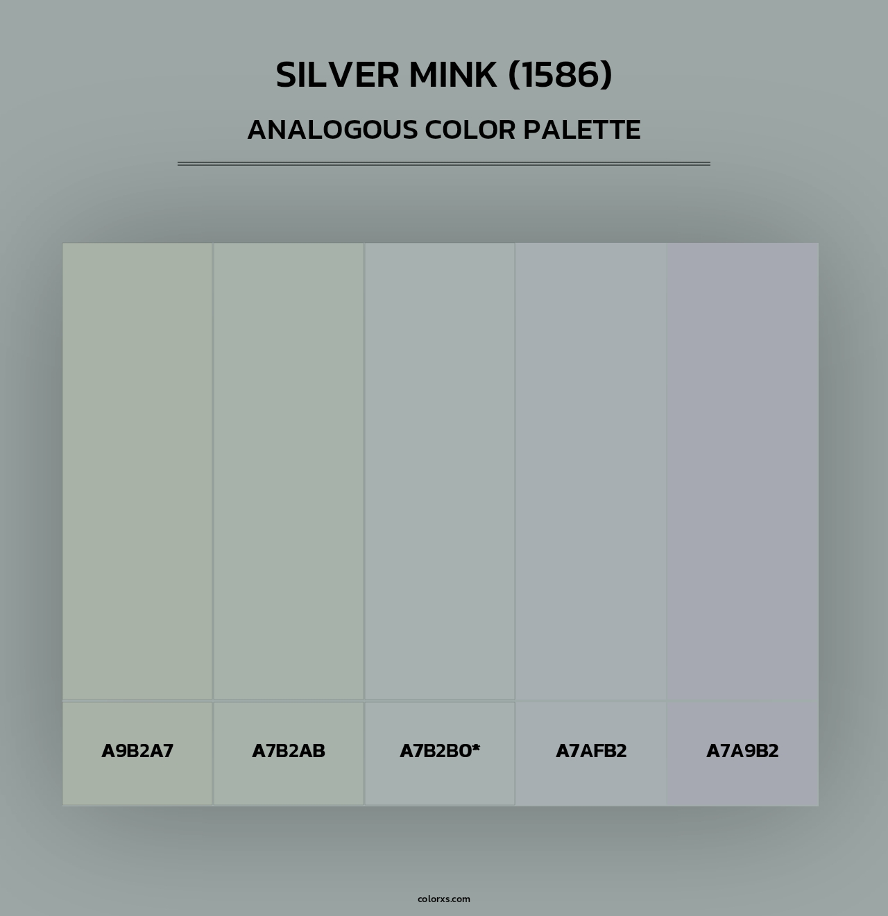 Silver Mink (1586) - Analogous Color Palette