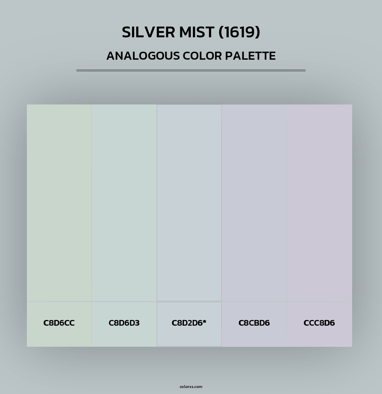 Silver Mist (1619) - Analogous Color Palette