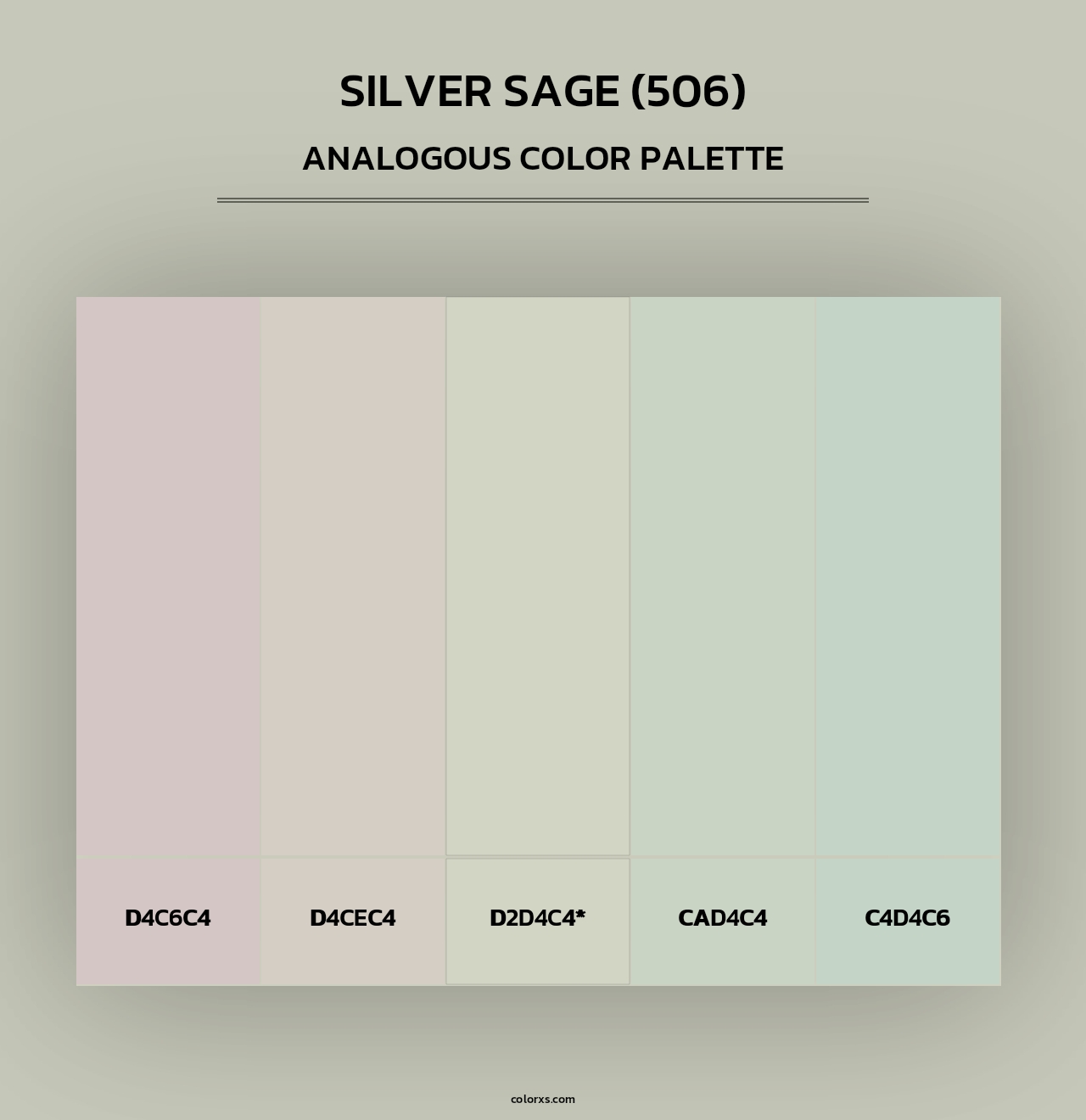 Silver Sage (506) - Analogous Color Palette