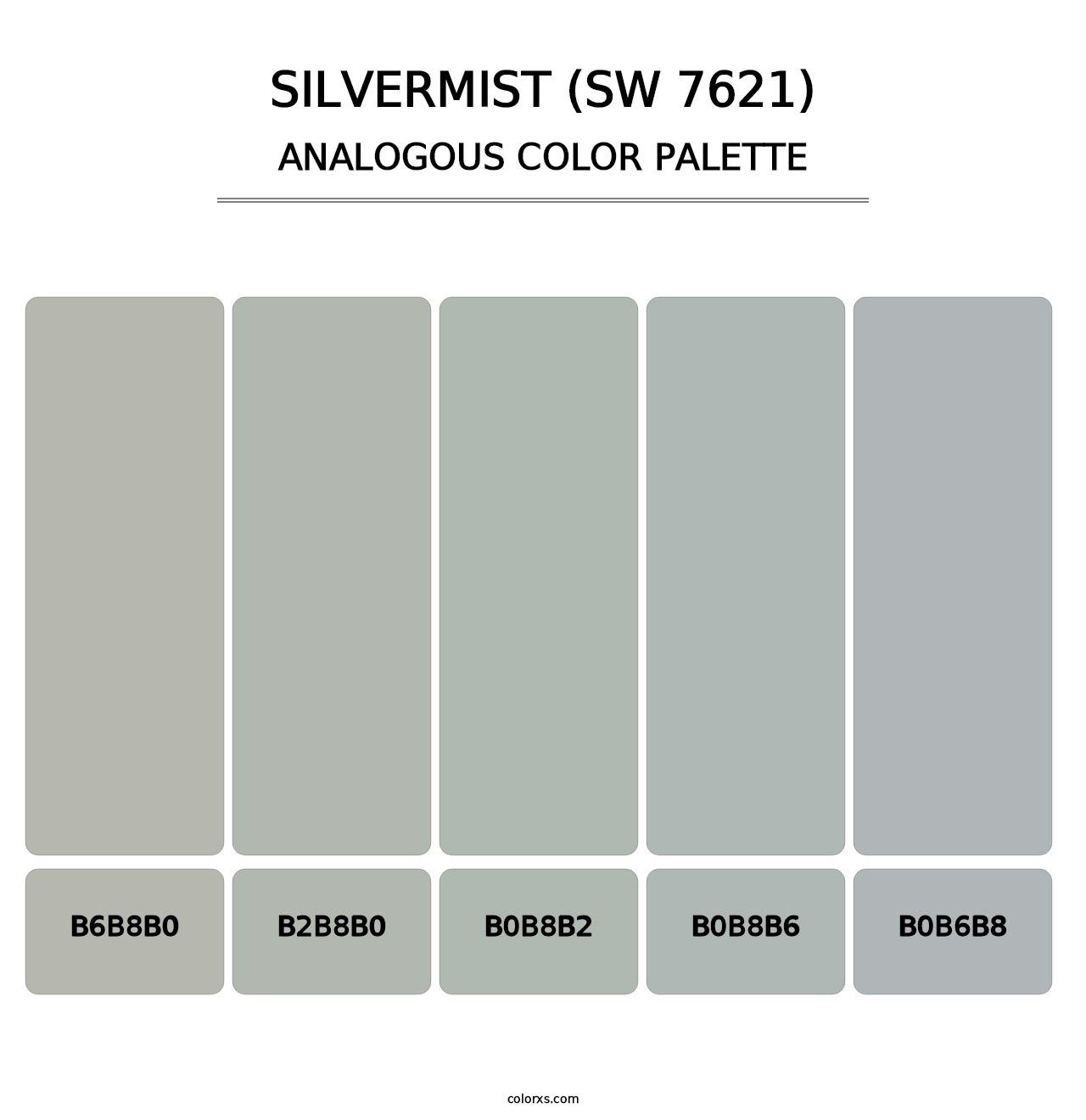Silvermist (SW 7621) - Analogous Color Palette