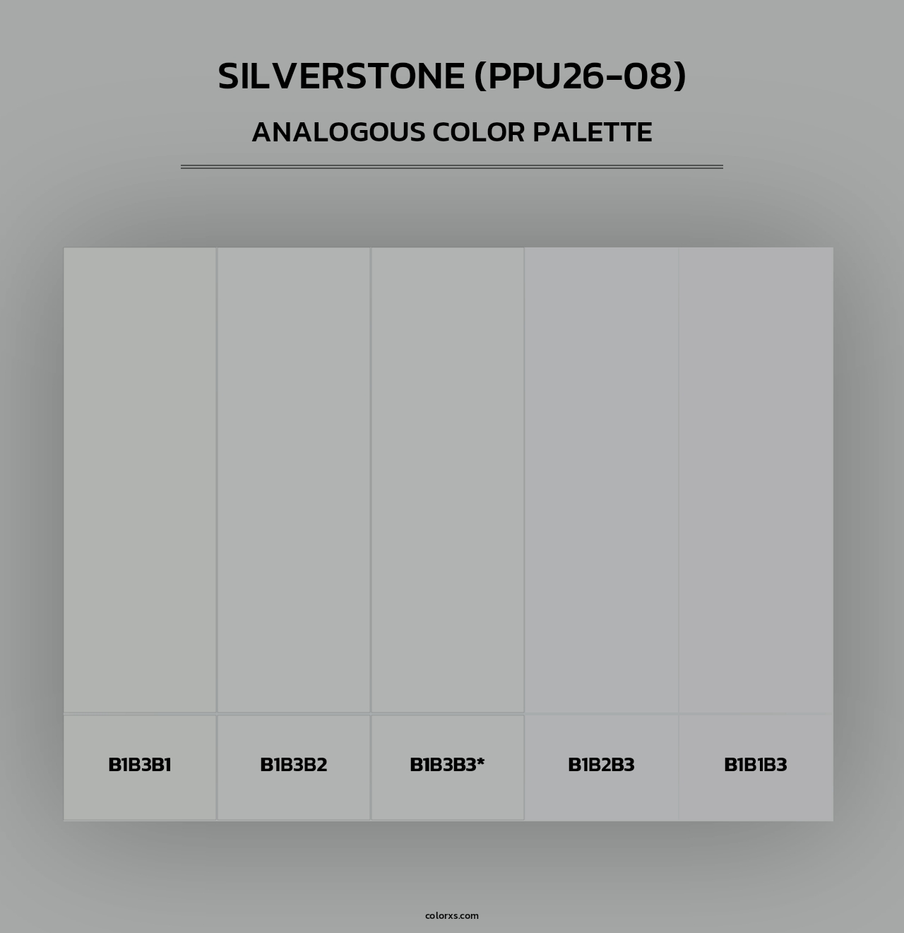 Silverstone (PPU26-08) - Analogous Color Palette