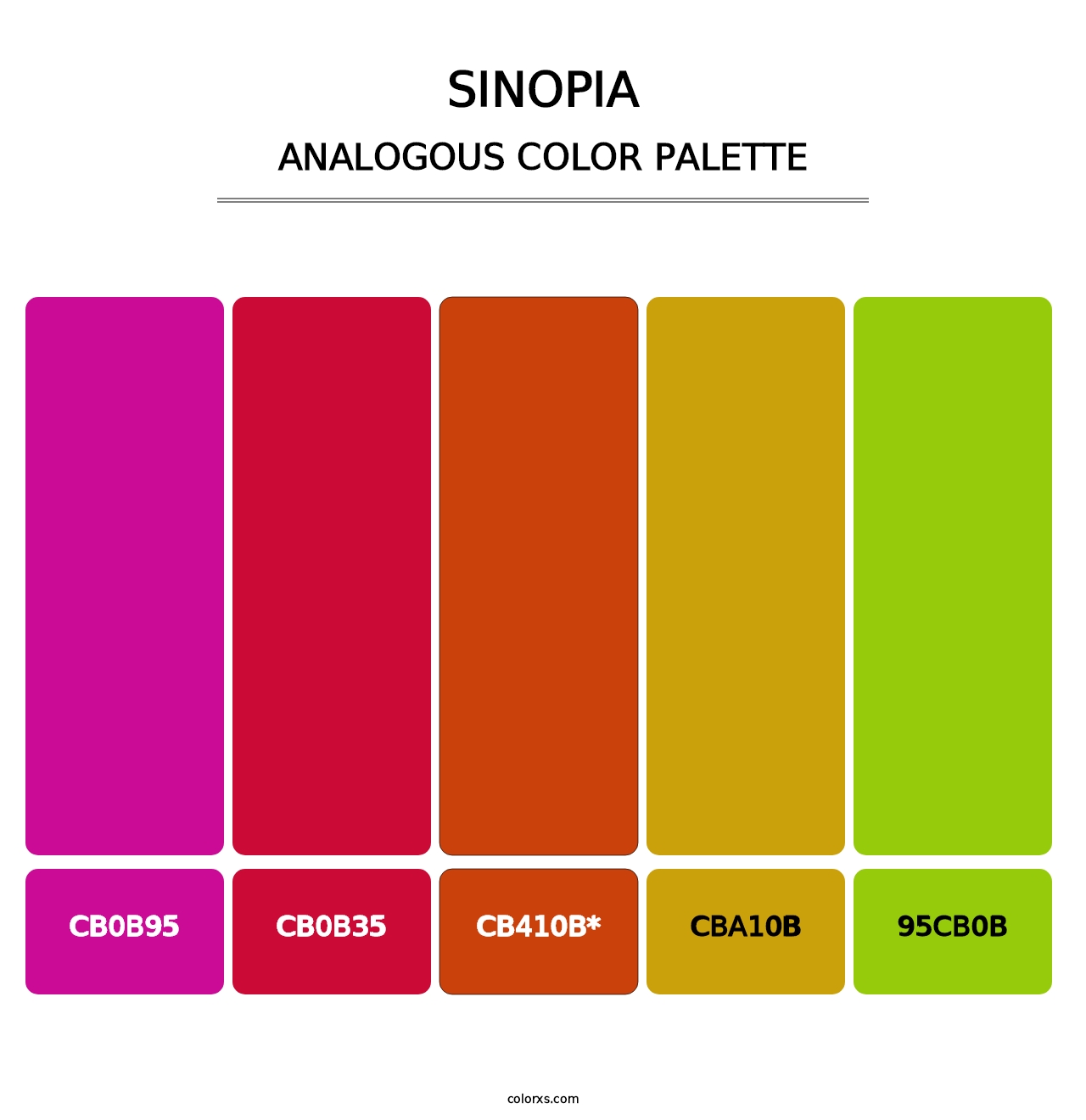 Sinopia - Analogous Color Palette