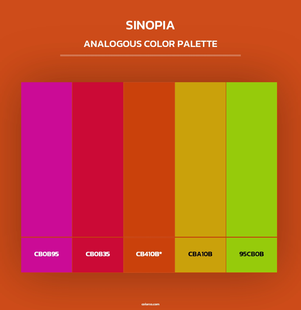 Sinopia - Analogous Color Palette