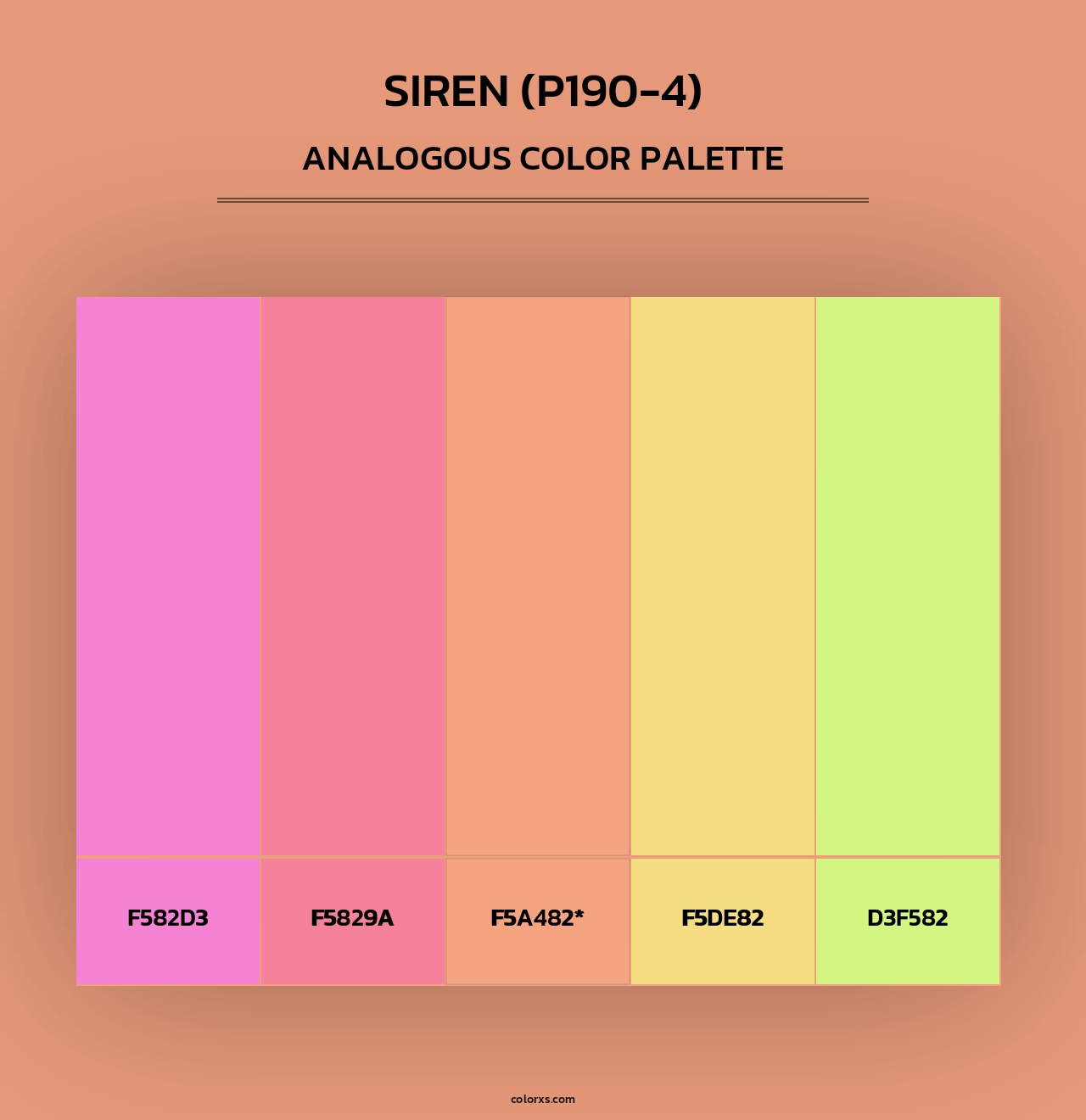 Siren (P190-4) - Analogous Color Palette