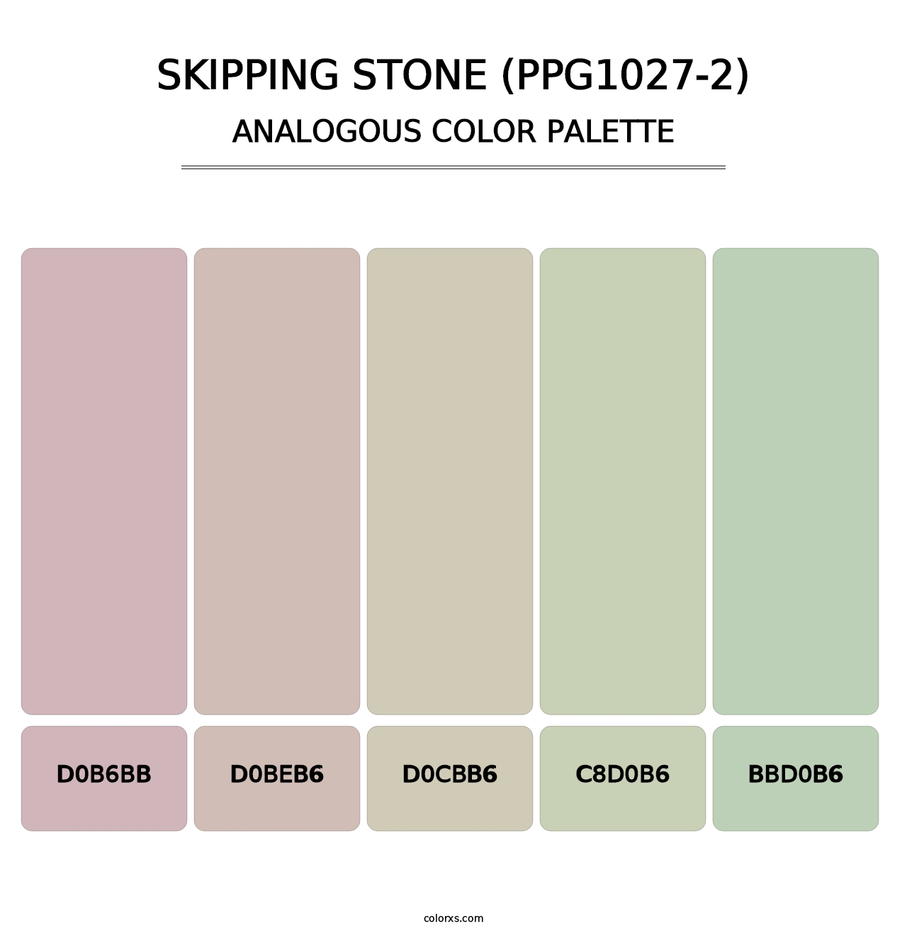 Skipping Stone (PPG1027-2) - Analogous Color Palette
