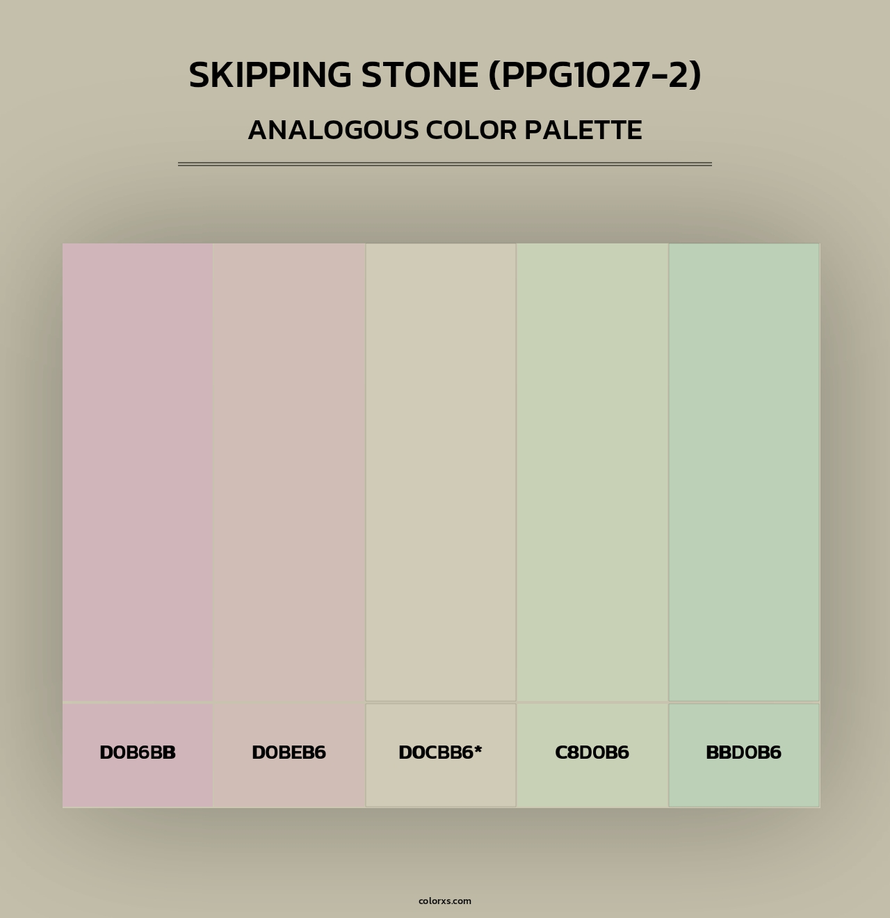 Skipping Stone (PPG1027-2) - Analogous Color Palette