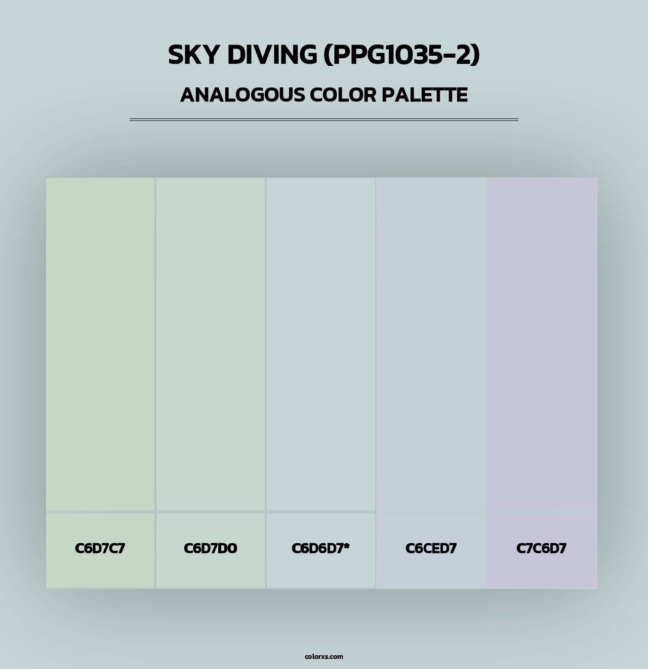 Sky Diving (PPG1035-2) - Analogous Color Palette