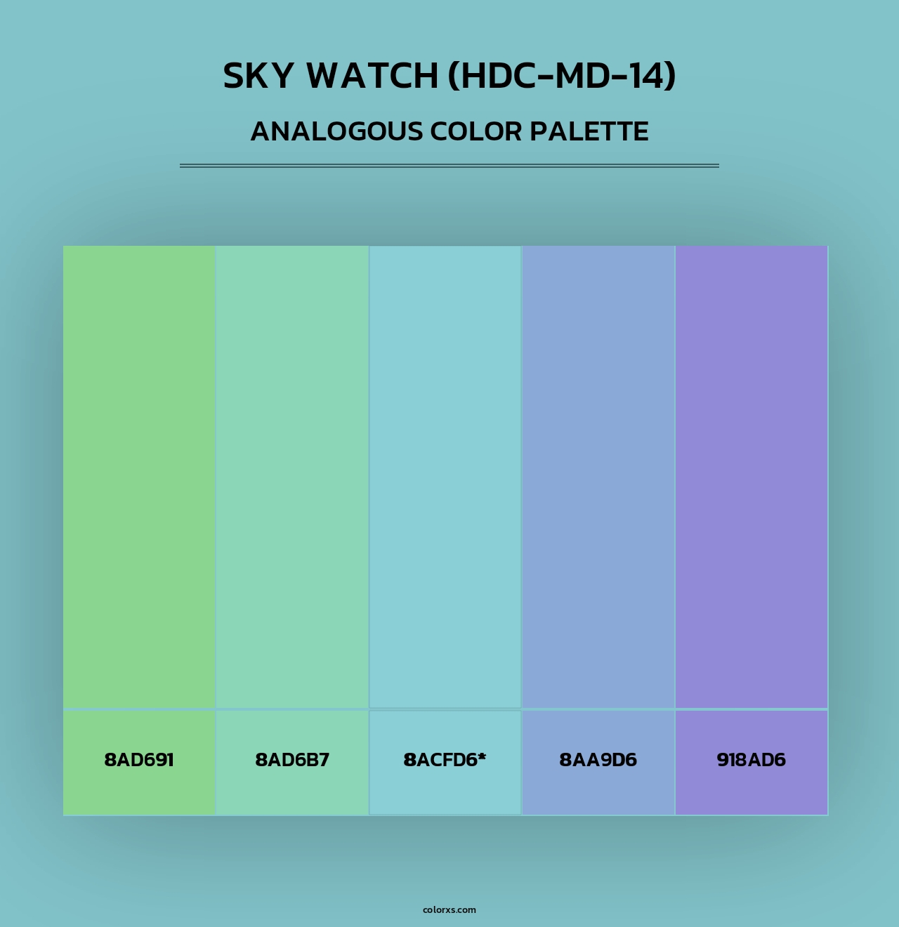 Sky Watch (HDC-MD-14) - Analogous Color Palette