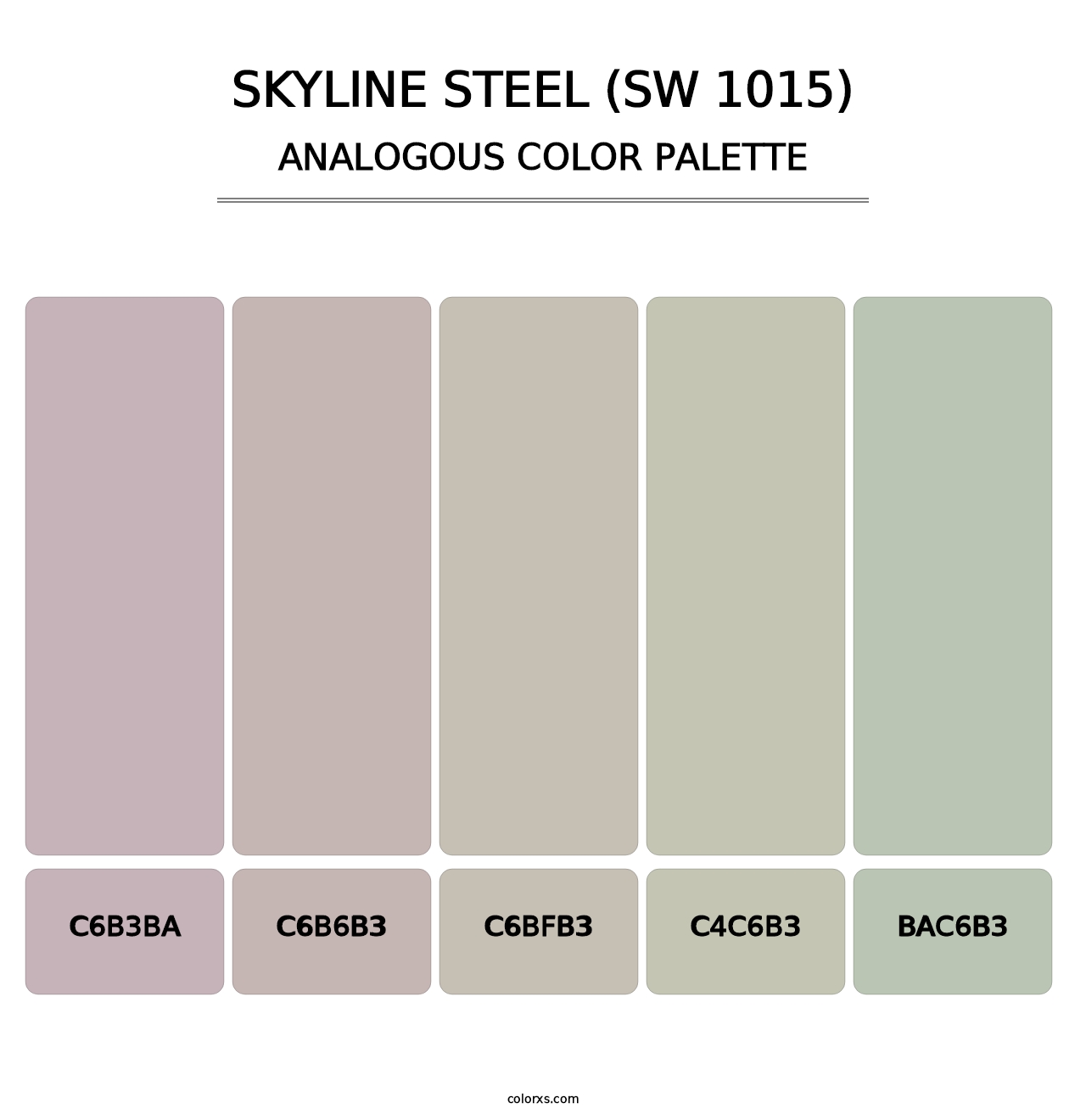 Skyline Steel (SW 1015) - Analogous Color Palette