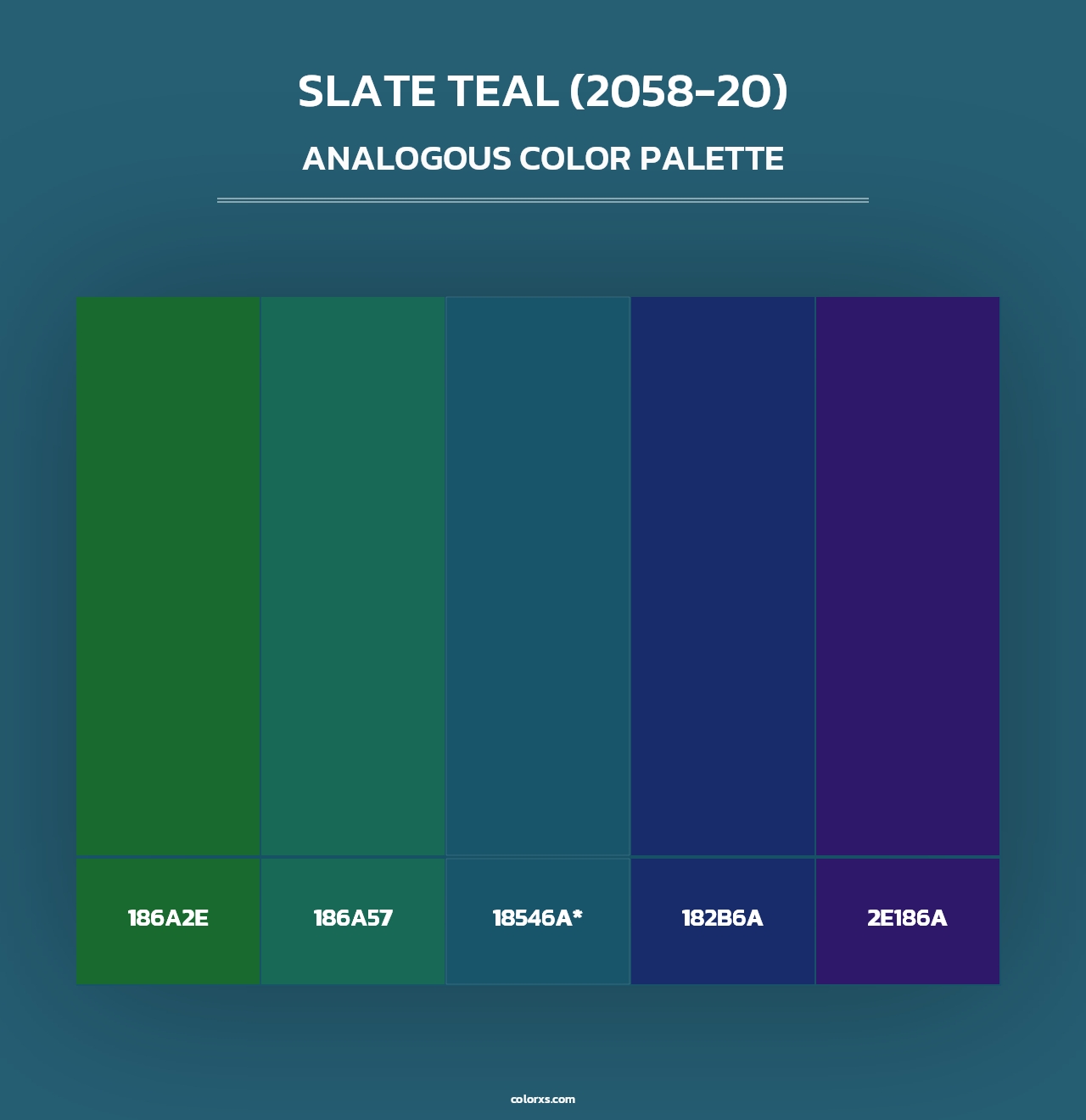 Slate Teal (2058-20) - Analogous Color Palette