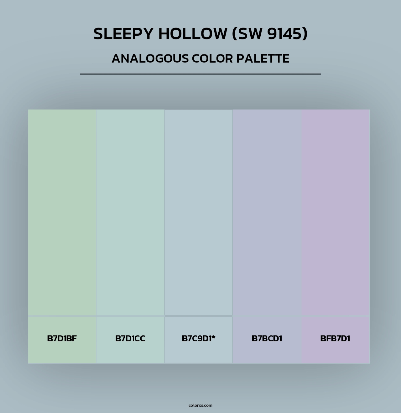 Sleepy Hollow (SW 9145) - Analogous Color Palette