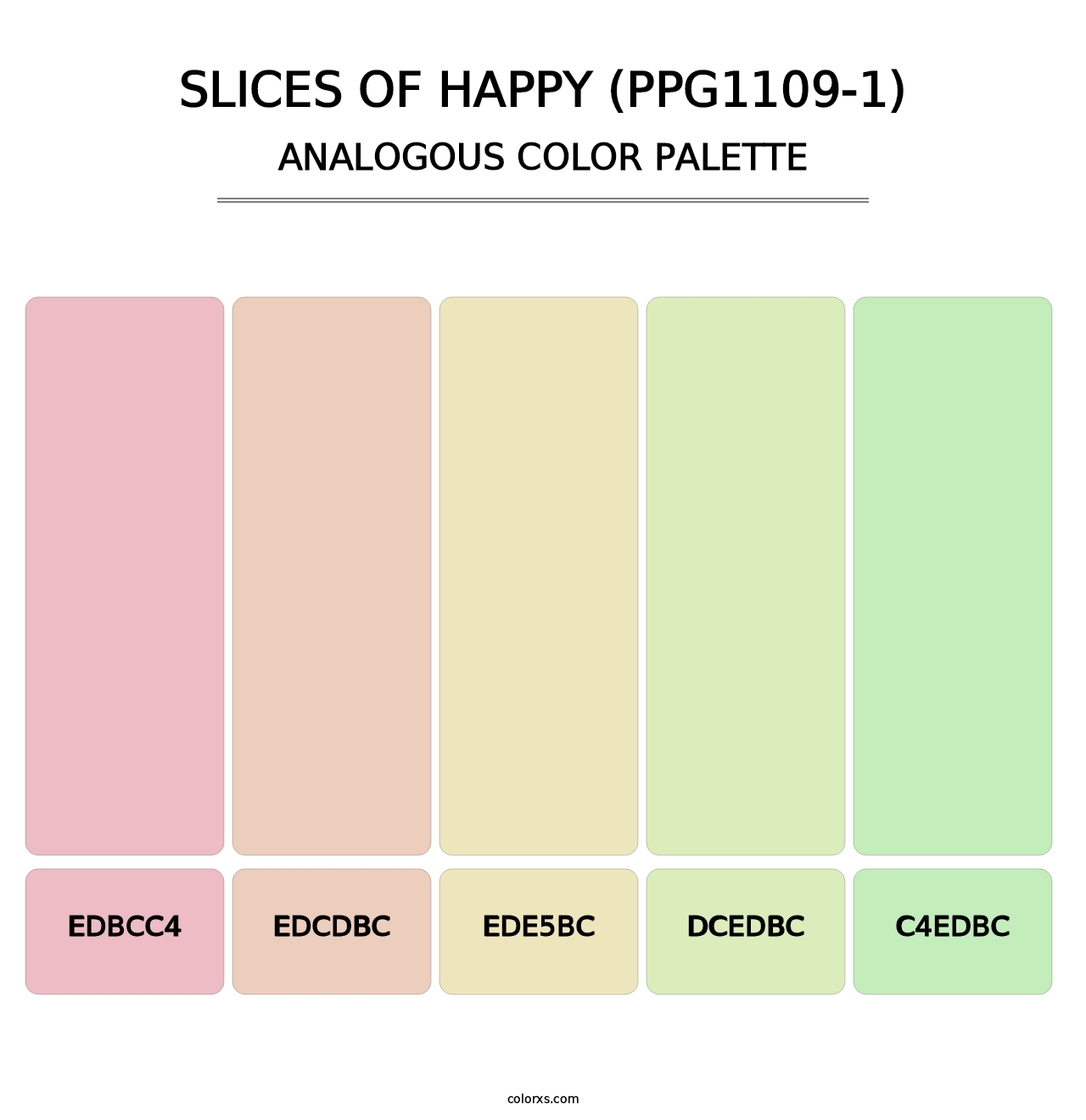 Slices Of Happy (PPG1109-1) - Analogous Color Palette