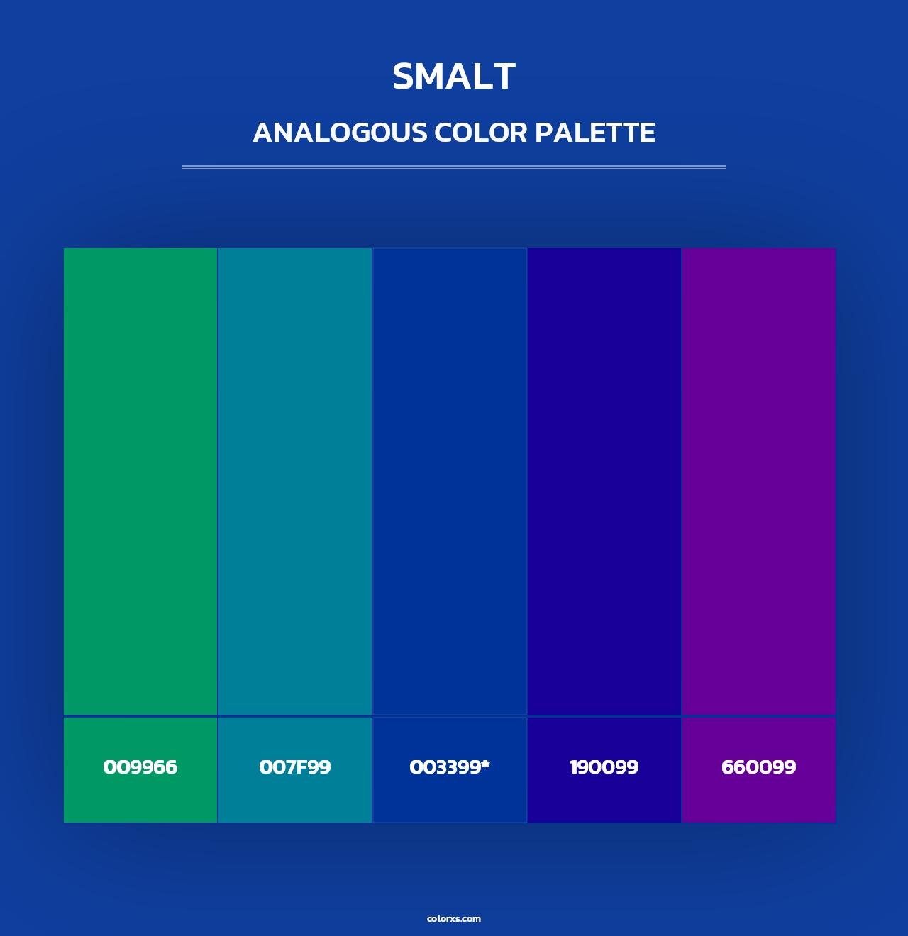 Smalt - Analogous Color Palette