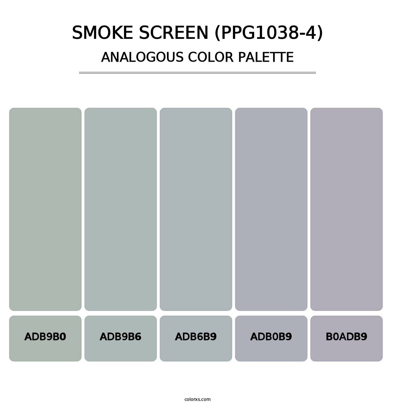Smoke Screen (PPG1038-4) - Analogous Color Palette