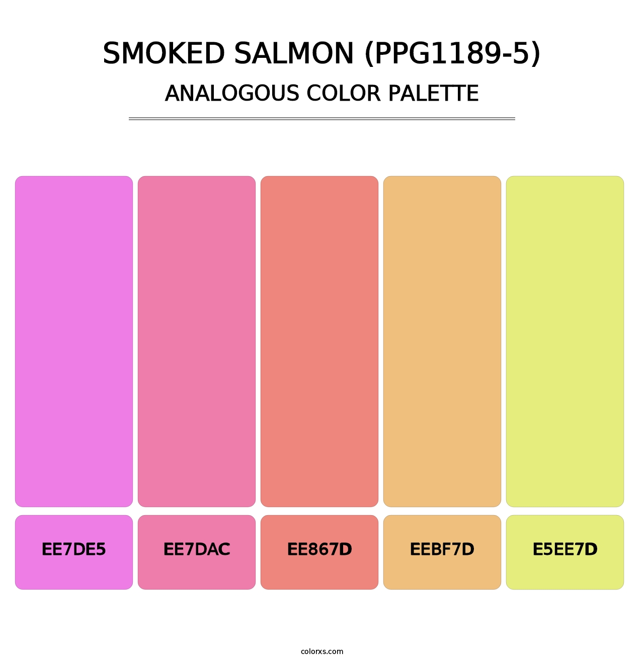 Smoked Salmon (PPG1189-5) - Analogous Color Palette