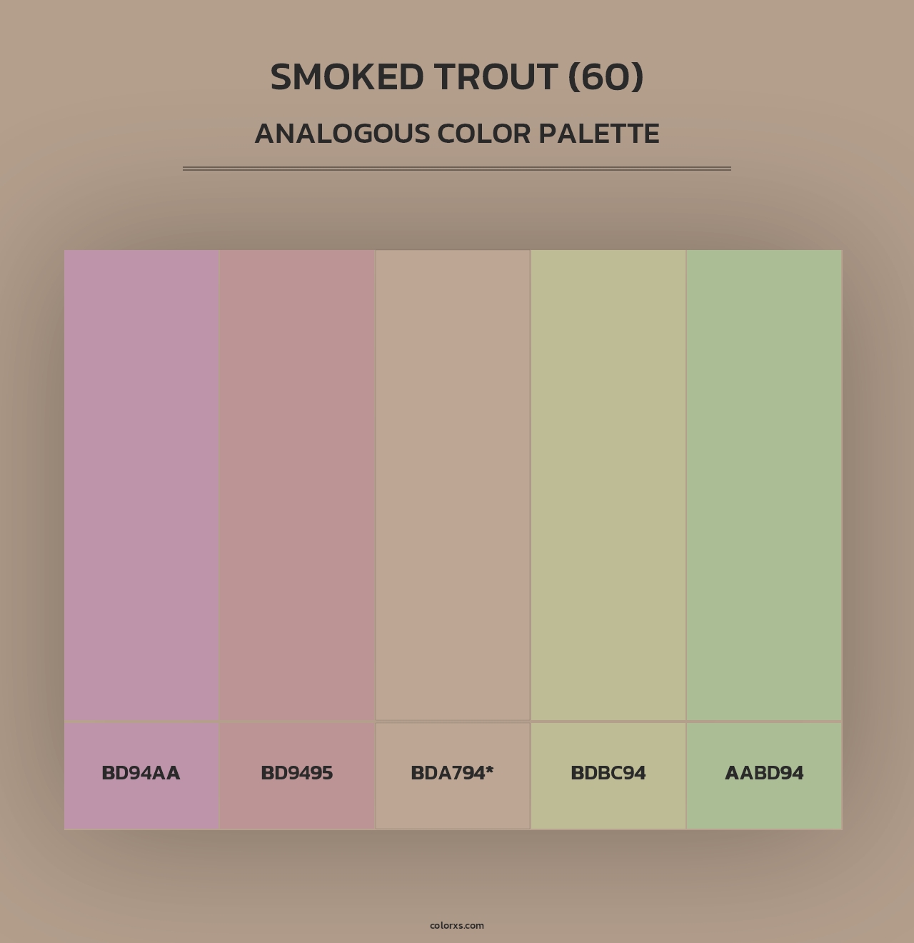 Smoked Trout (60) - Analogous Color Palette