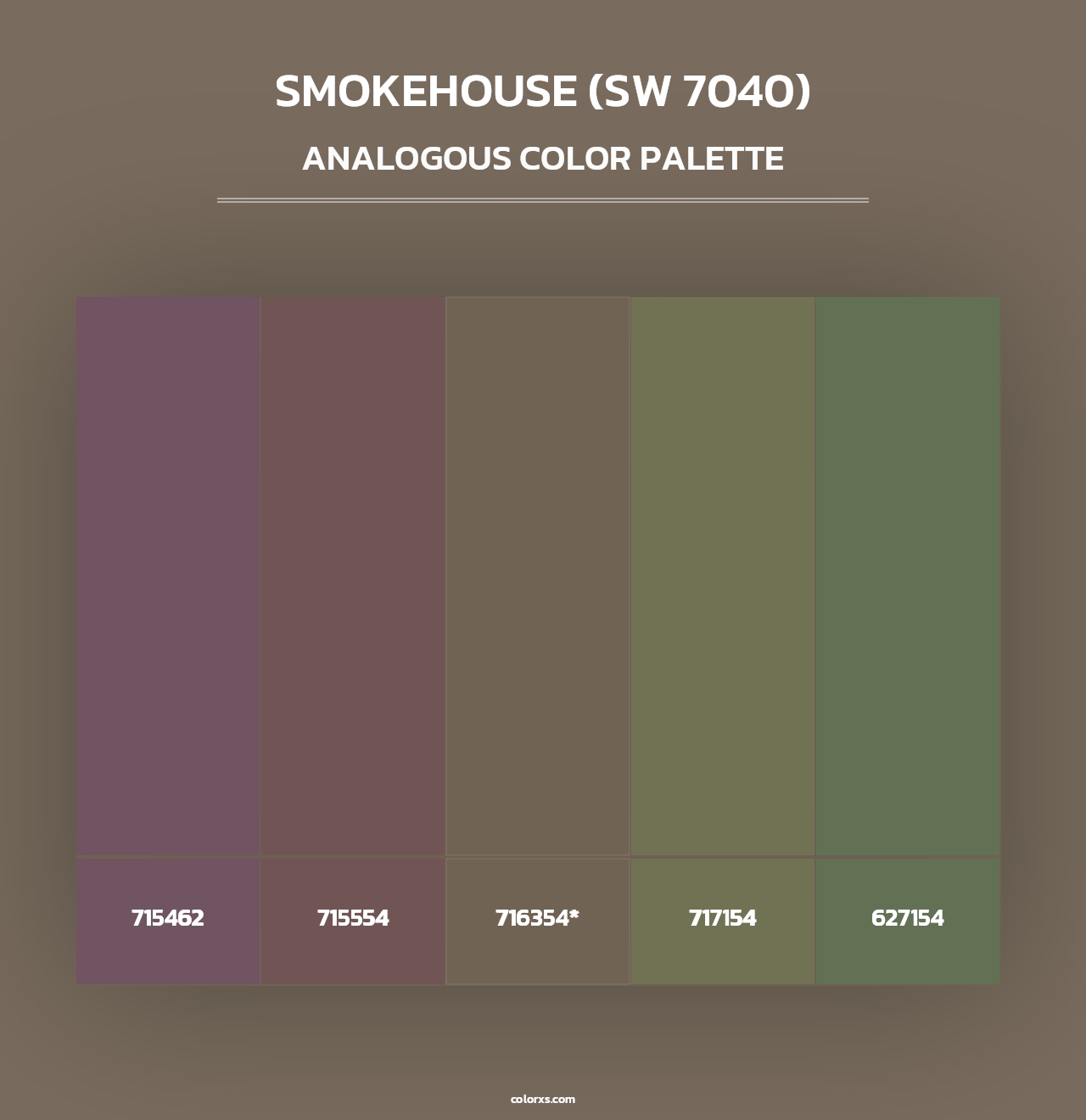 Smokehouse (SW 7040) - Analogous Color Palette