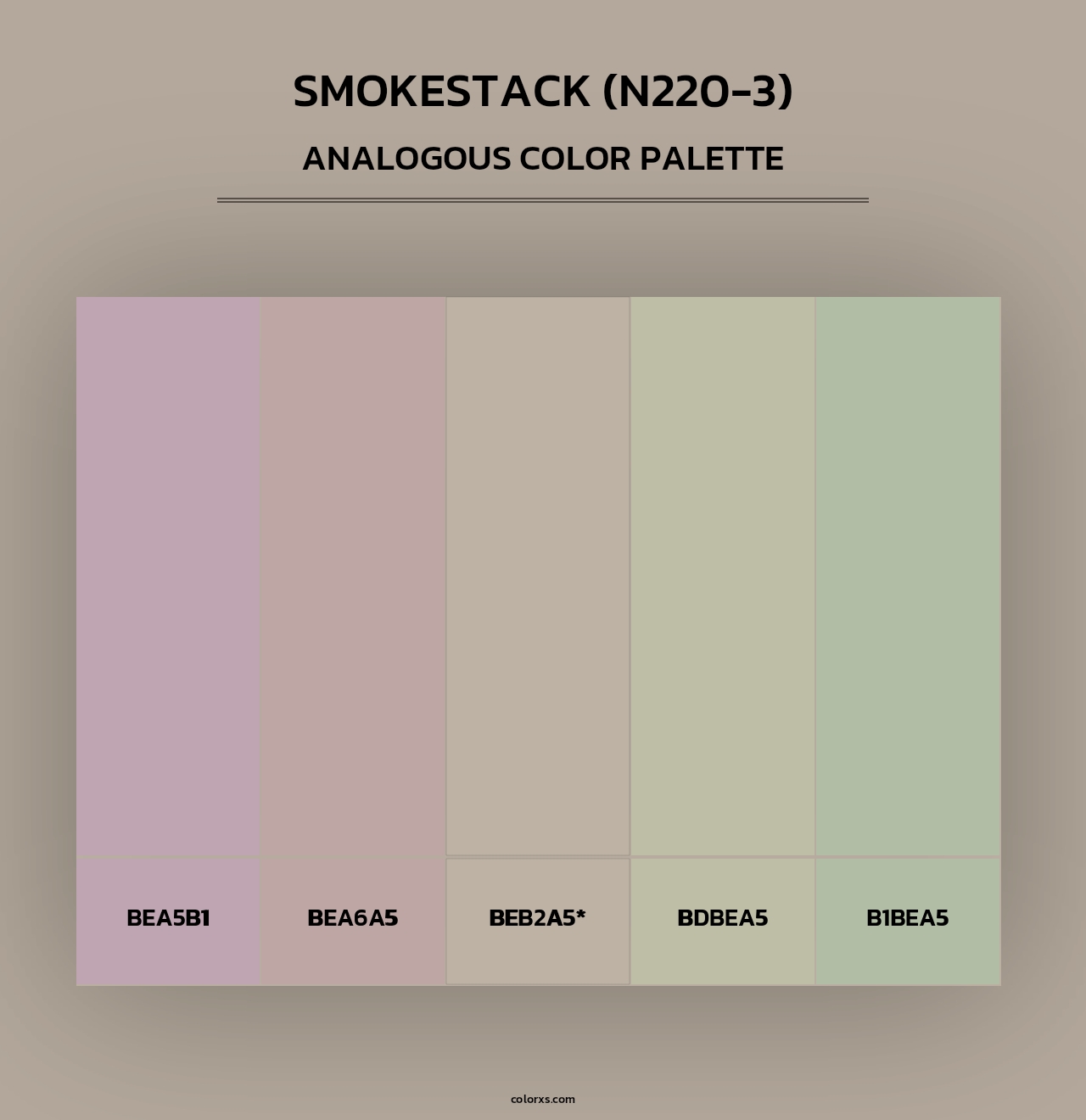 Smokestack (N220-3) - Analogous Color Palette