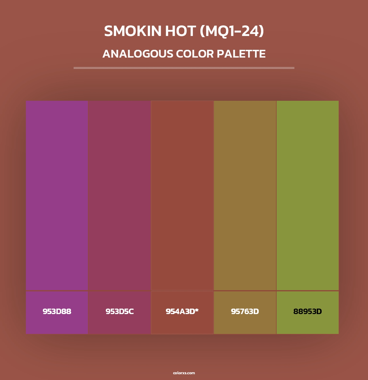 Smokin Hot (MQ1-24) - Analogous Color Palette
