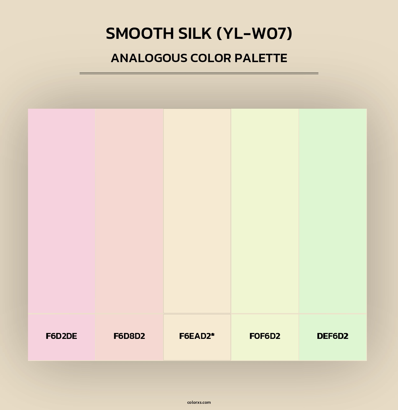 Smooth Silk (YL-W07) - Analogous Color Palette