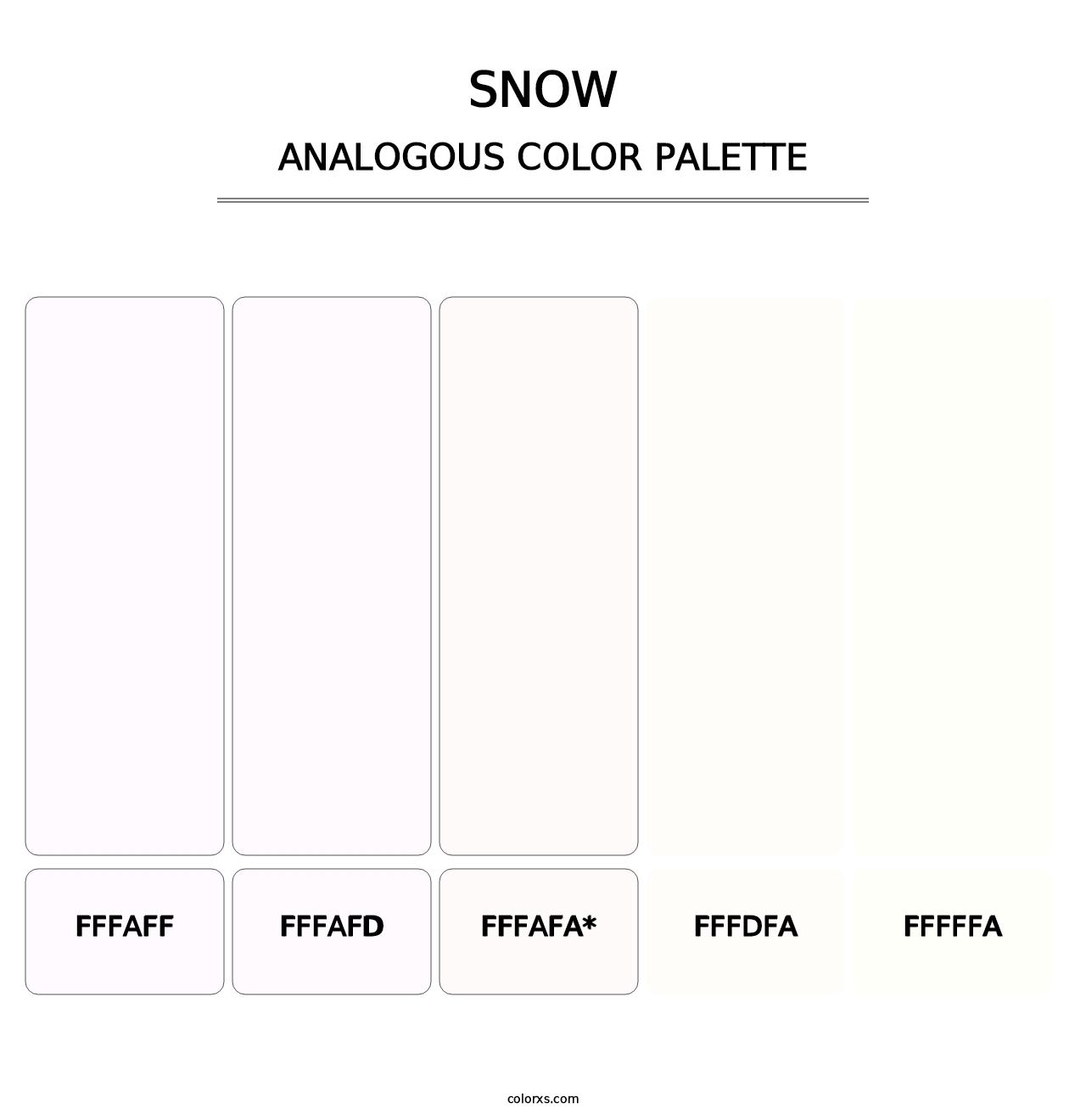 Snow - Analogous Color Palette