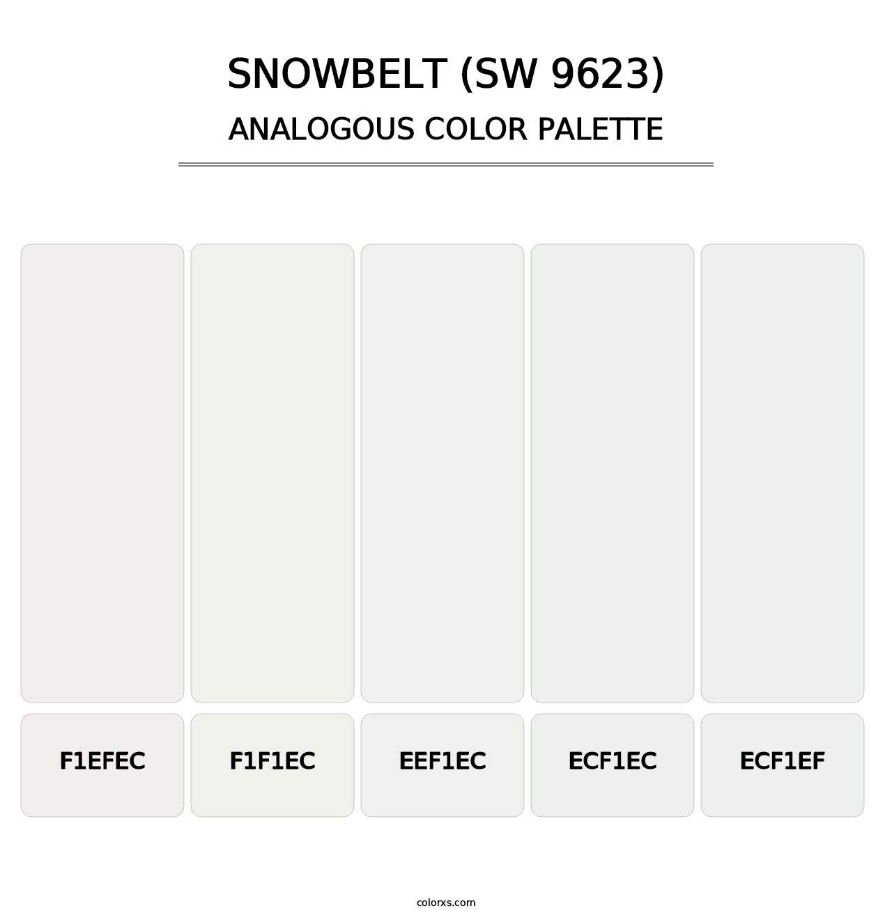 Snowbelt (SW 9623) - Analogous Color Palette