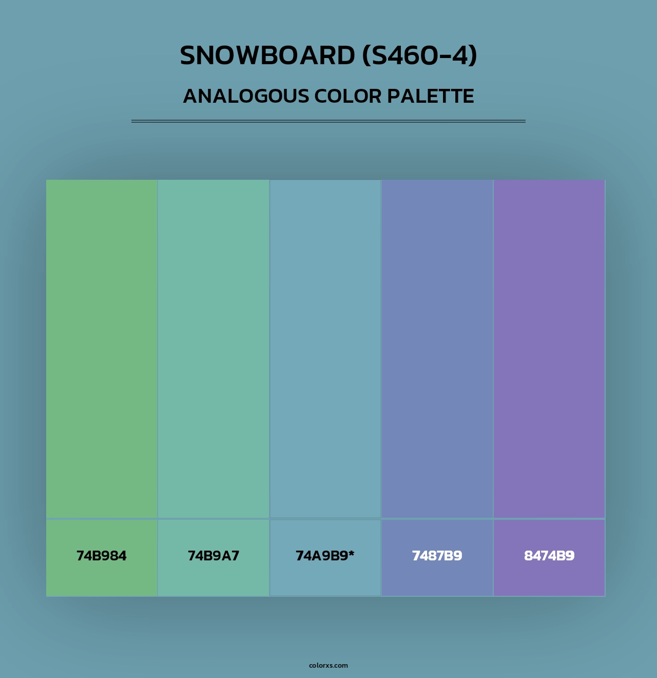 Snowboard (S460-4) - Analogous Color Palette