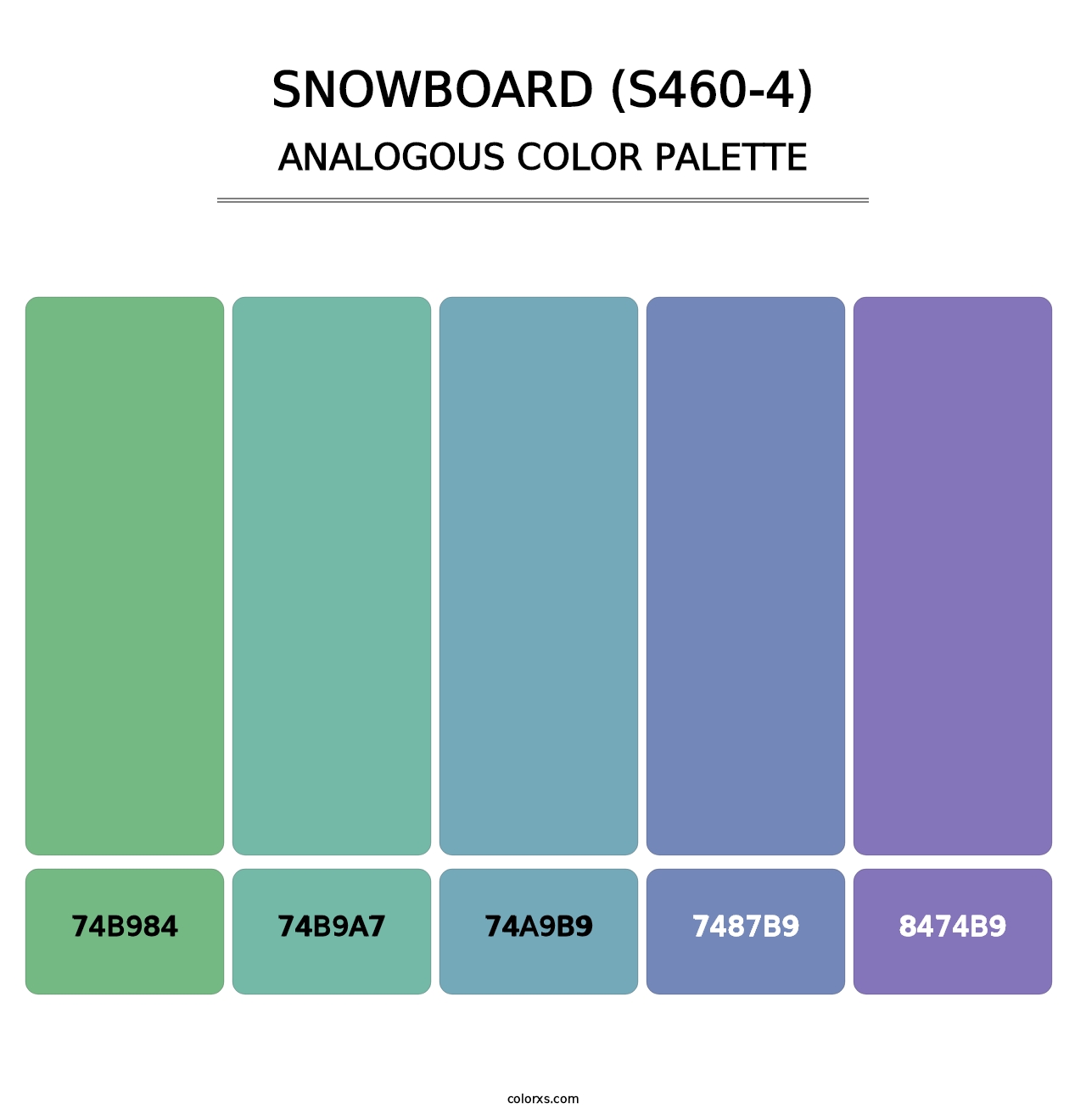 Snowboard (S460-4) - Analogous Color Palette