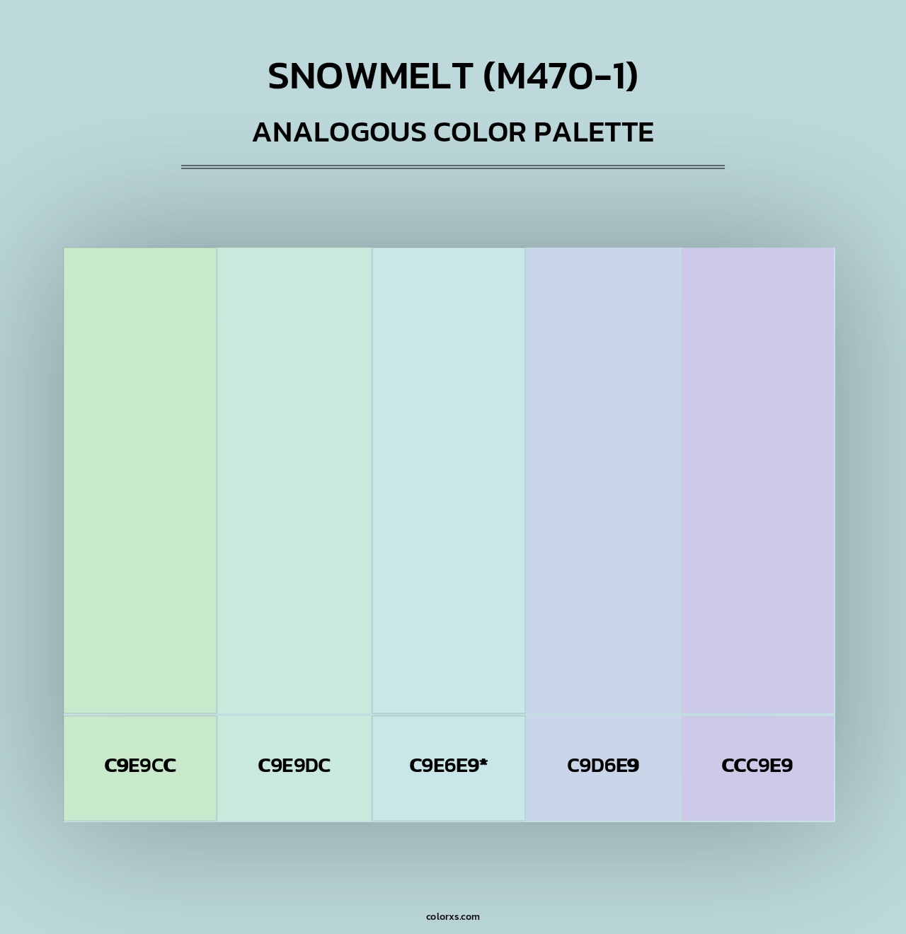 Snowmelt (M470-1) - Analogous Color Palette