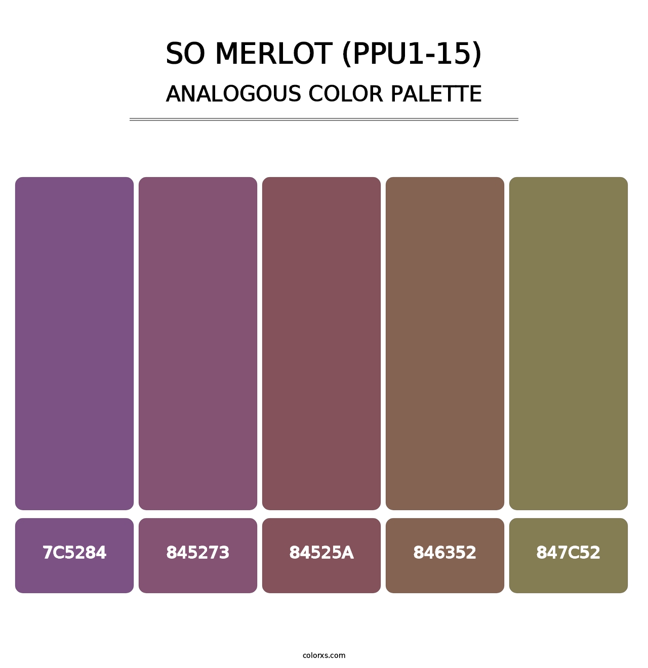 So Merlot (PPU1-15) - Analogous Color Palette