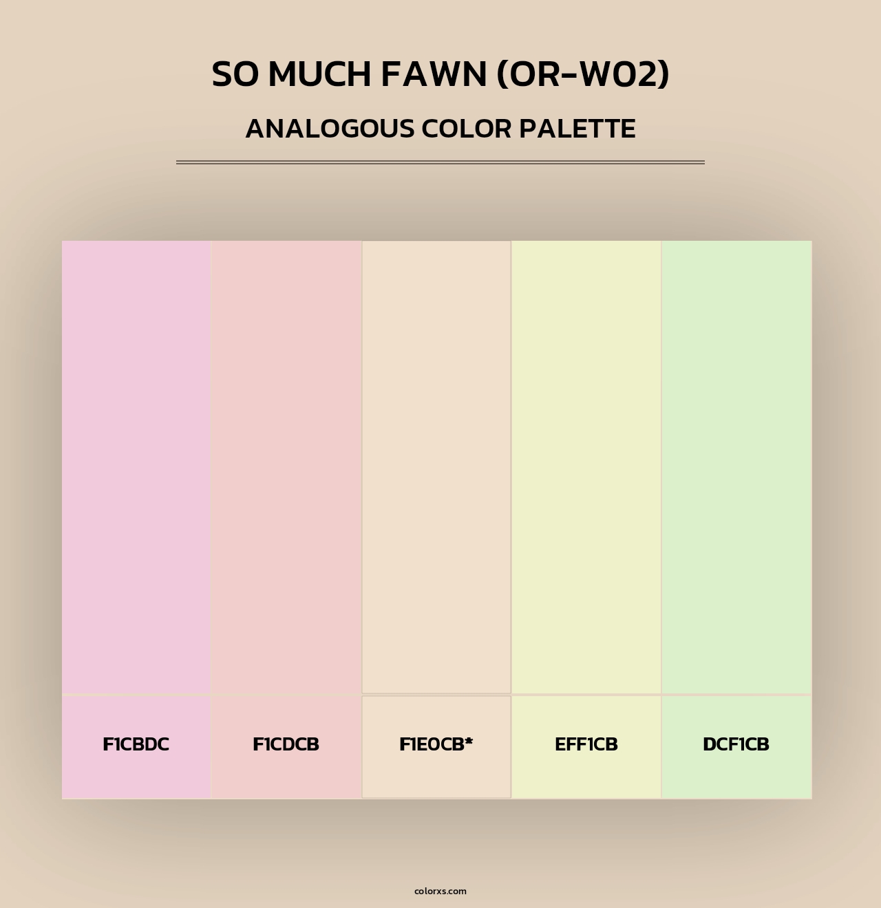 So Much Fawn (OR-W02) - Analogous Color Palette