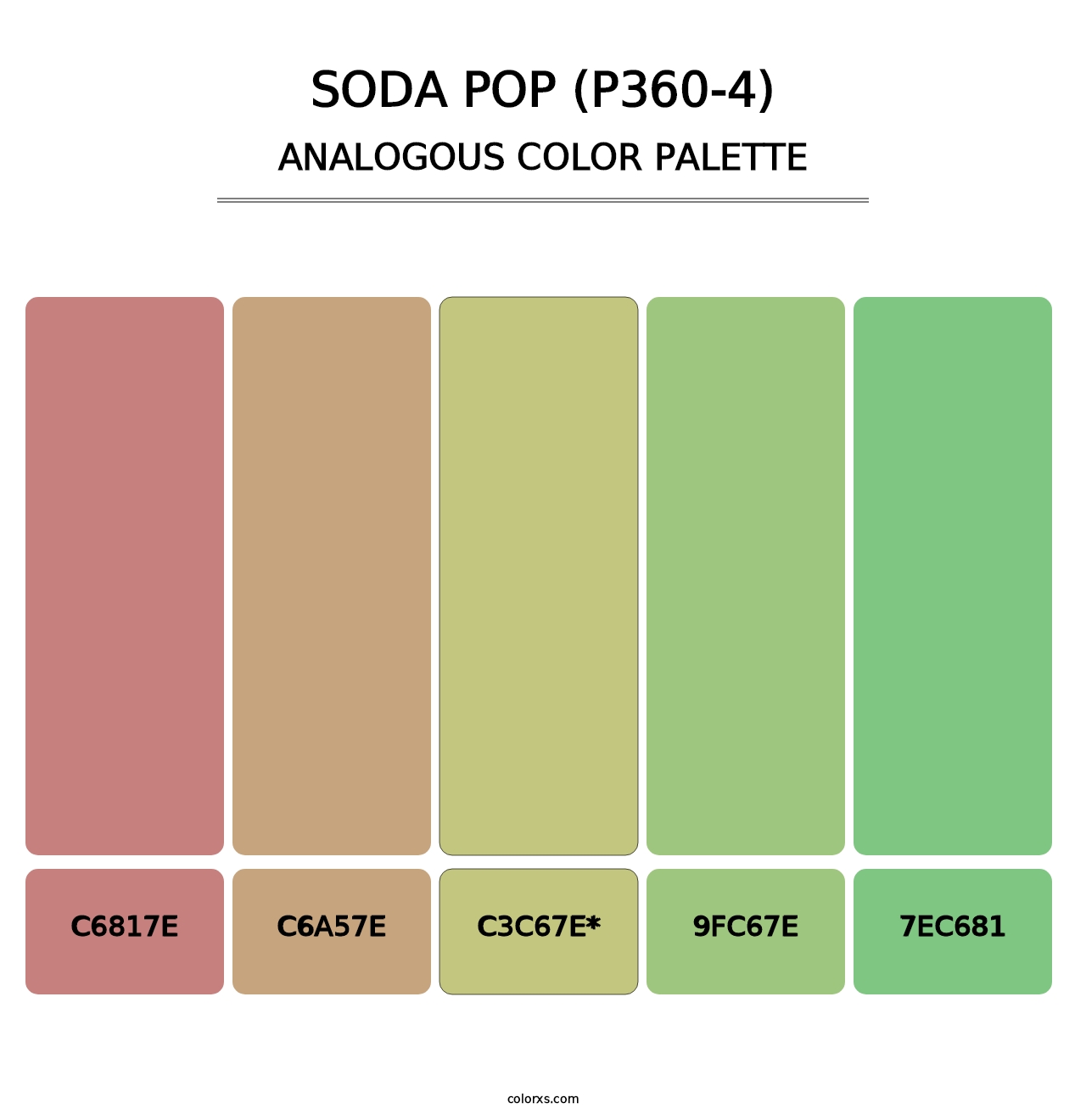 Soda Pop (P360-4) - Analogous Color Palette