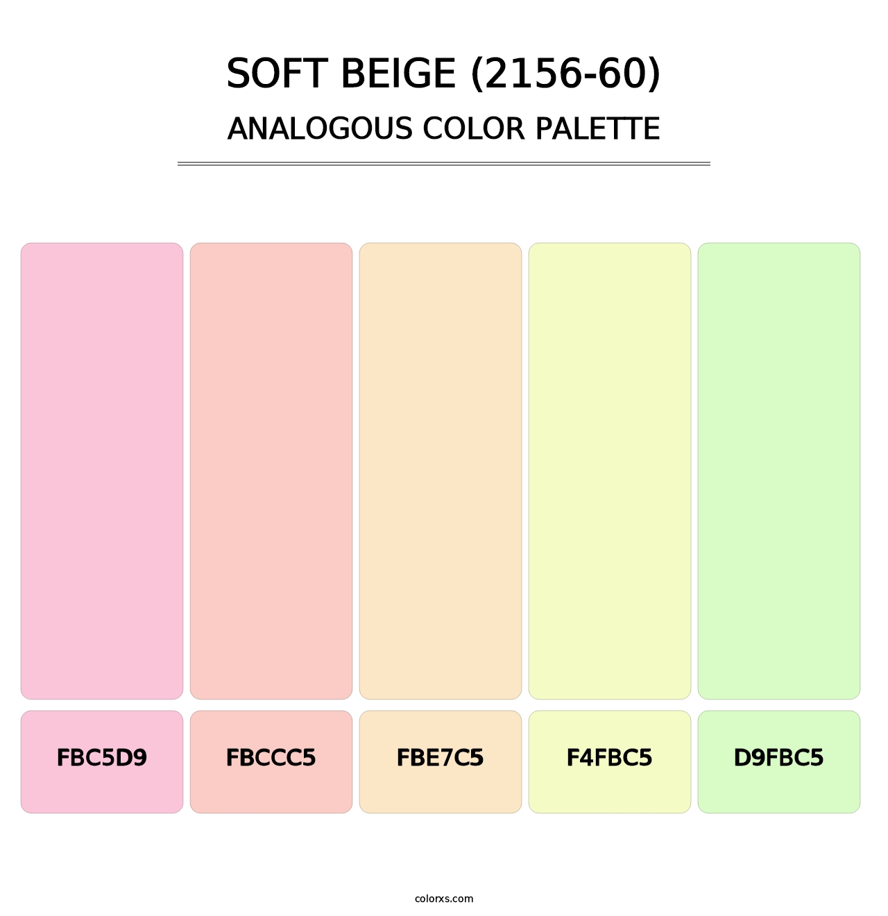 Soft Beige (2156-60) - Analogous Color Palette
