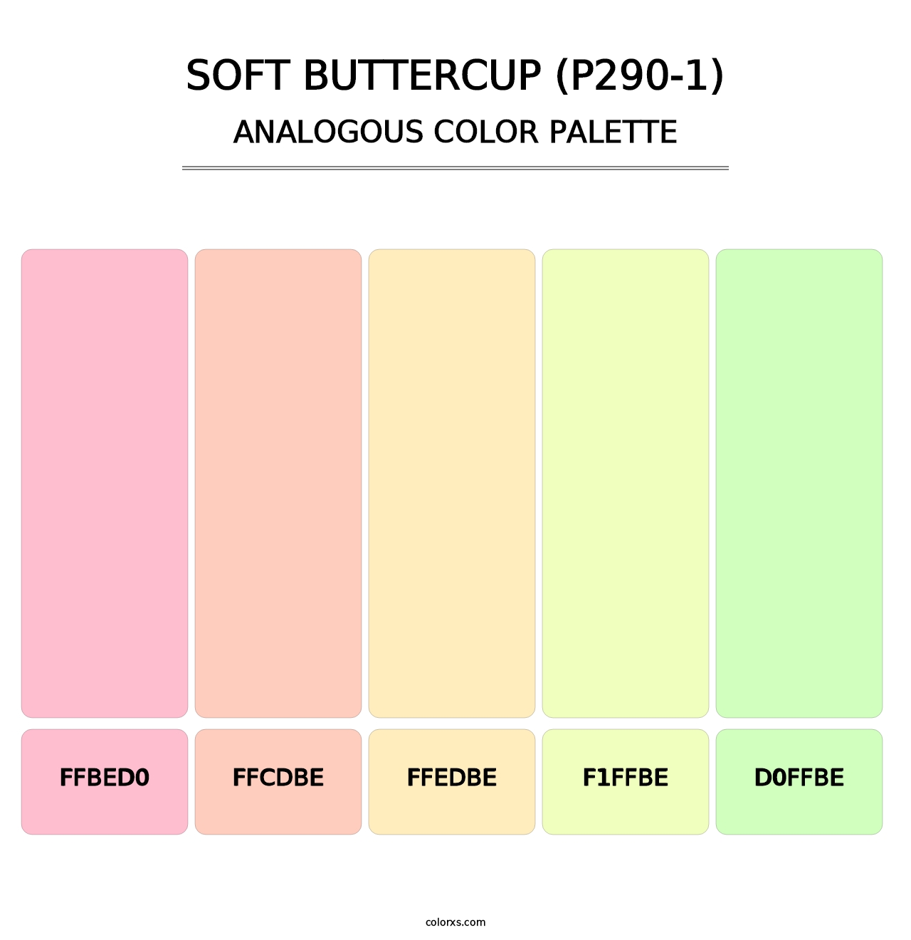 Soft Buttercup (P290-1) - Analogous Color Palette
