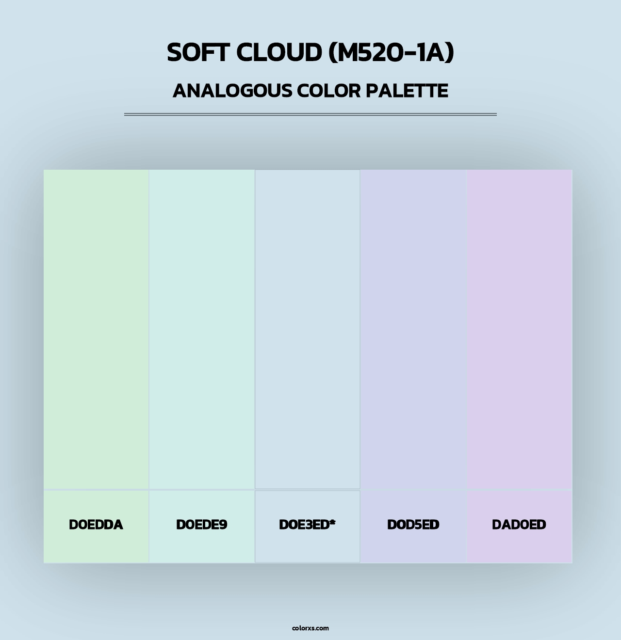 Soft Cloud (M520-1A) - Analogous Color Palette