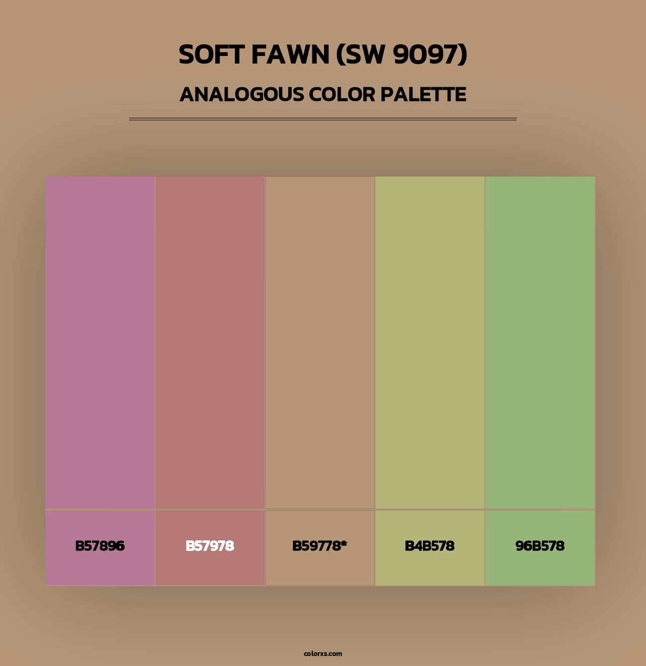 Soft Fawn (SW 9097) - Analogous Color Palette