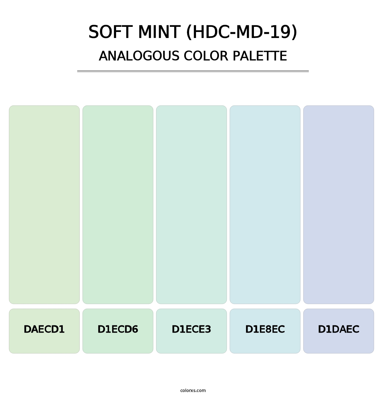 Soft Mint (HDC-MD-19) - Analogous Color Palette