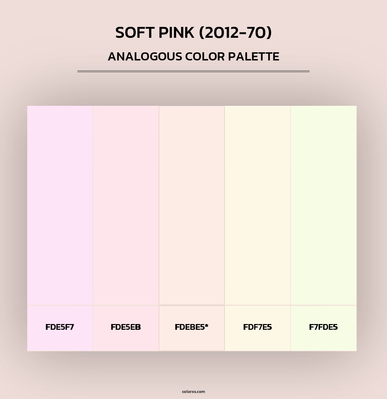 Soft Pink (2012-70) - Analogous Color Palette