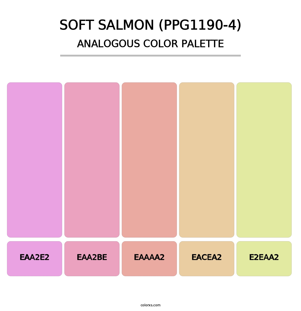 Soft Salmon (PPG1190-4) - Analogous Color Palette