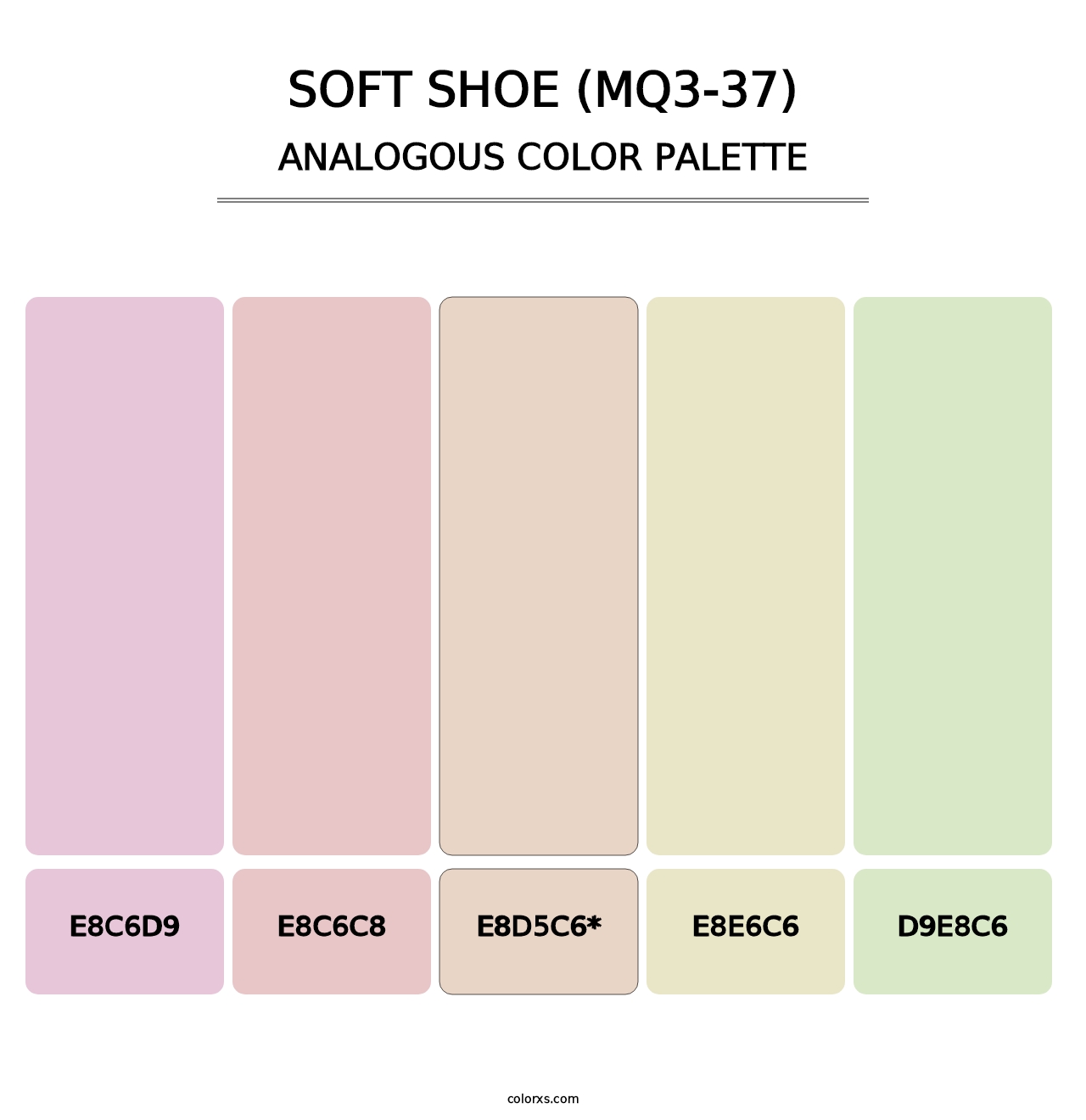Soft Shoe (MQ3-37) - Analogous Color Palette