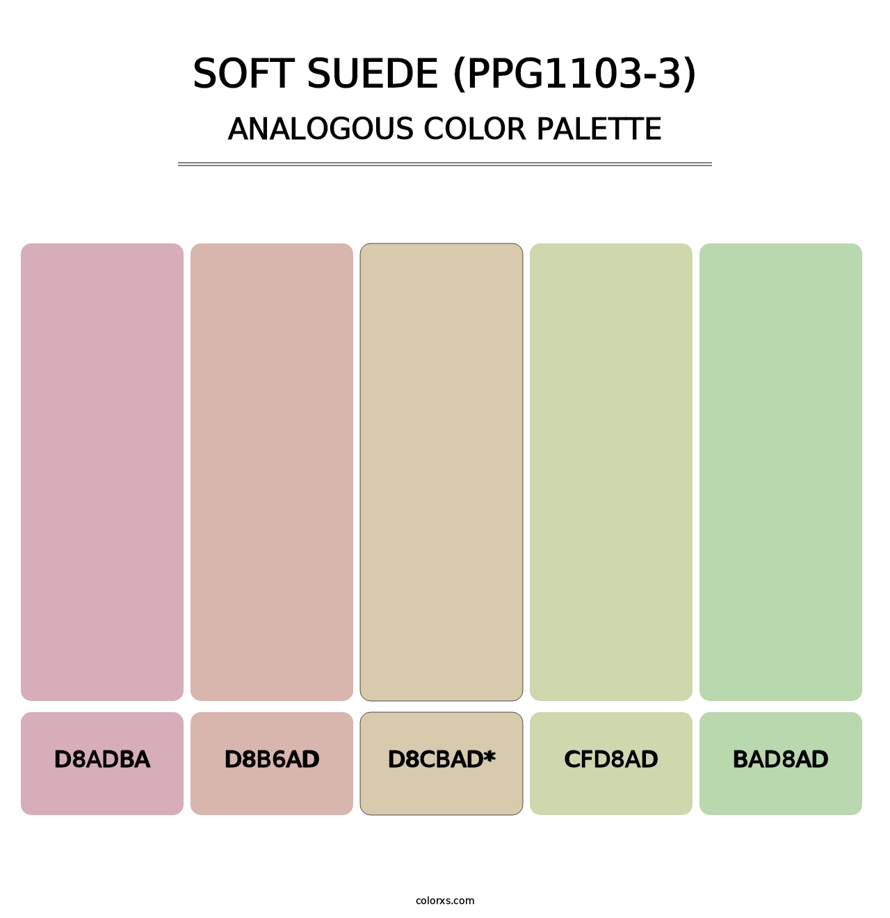 Soft Suede (PPG1103-3) - Analogous Color Palette