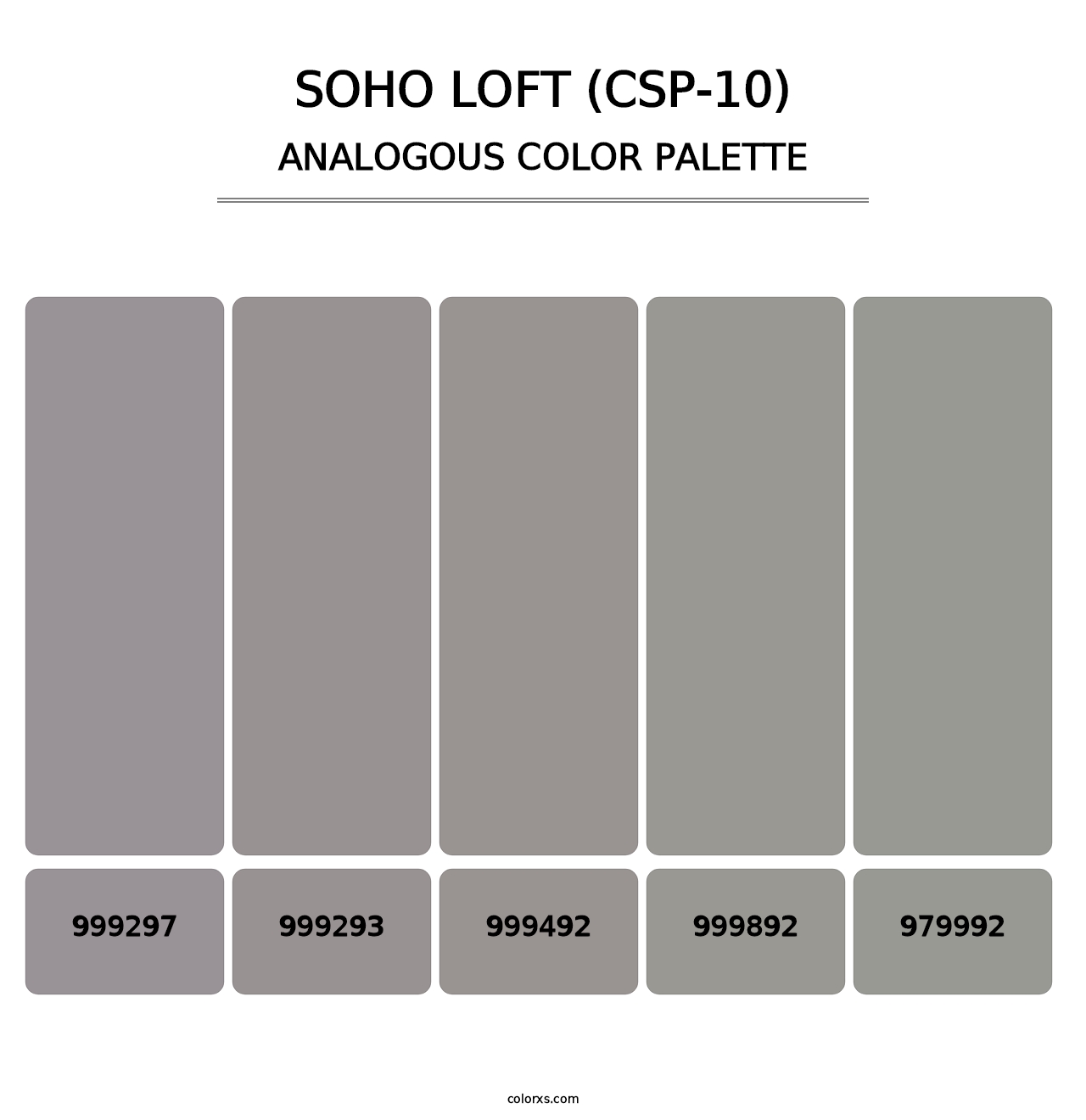 Soho Loft (CSP-10) - Analogous Color Palette
