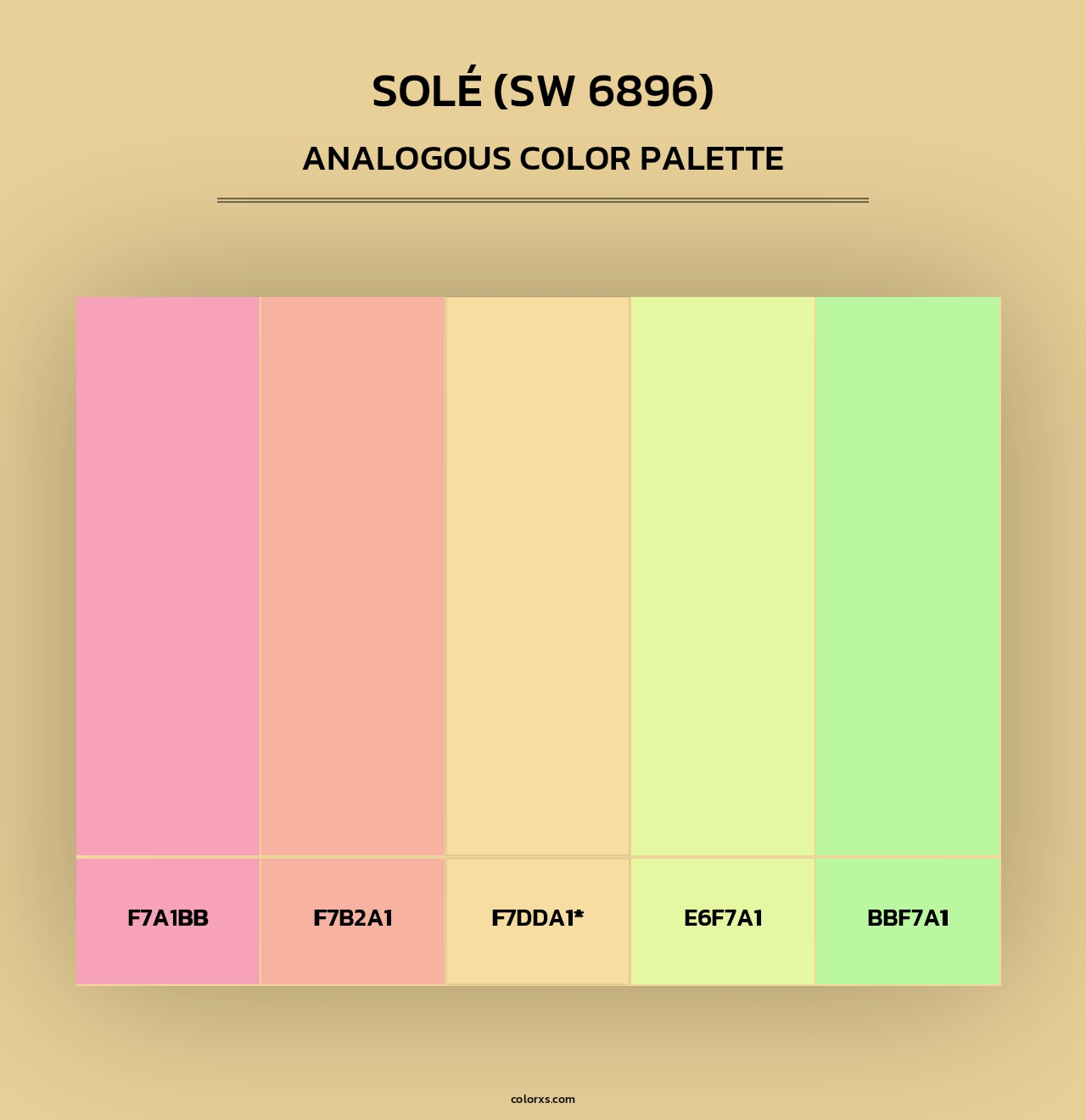 Solé (SW 6896) - Analogous Color Palette