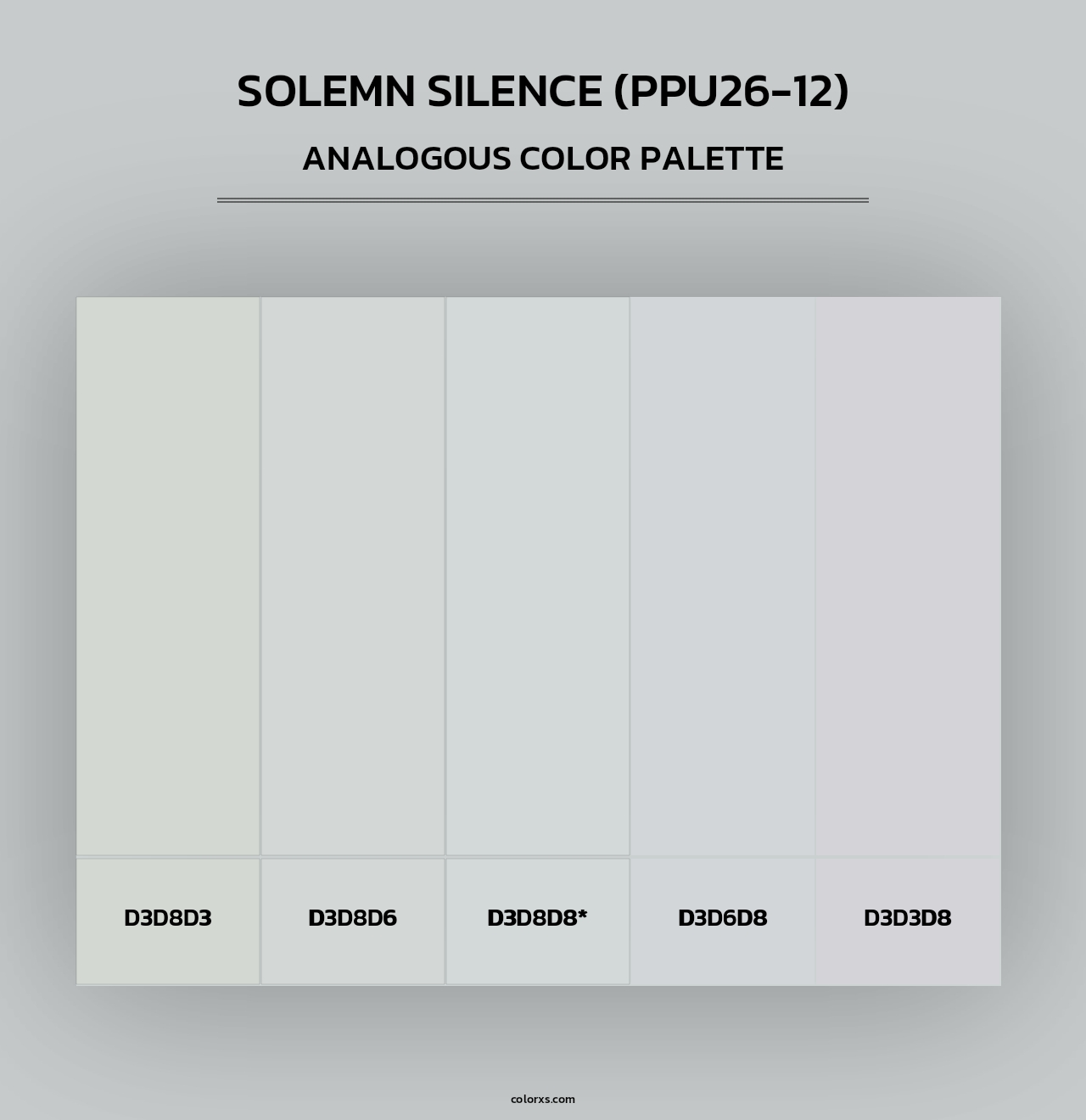 Solemn Silence (PPU26-12) - Analogous Color Palette